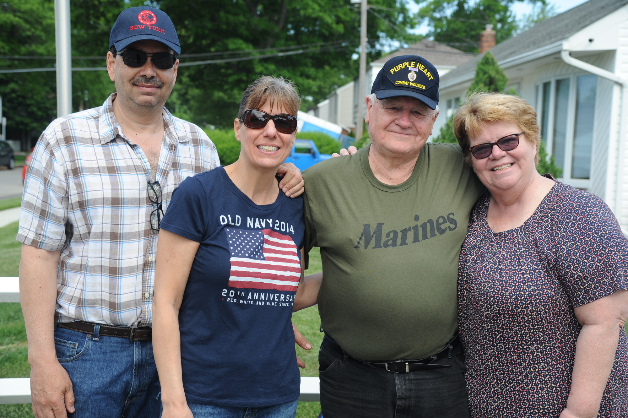Tom and Diane Chambers, left, with Denis Munson, a Staff Sergeant for the U.S. Marines in the Vietnam War, and Kathy Walsh.