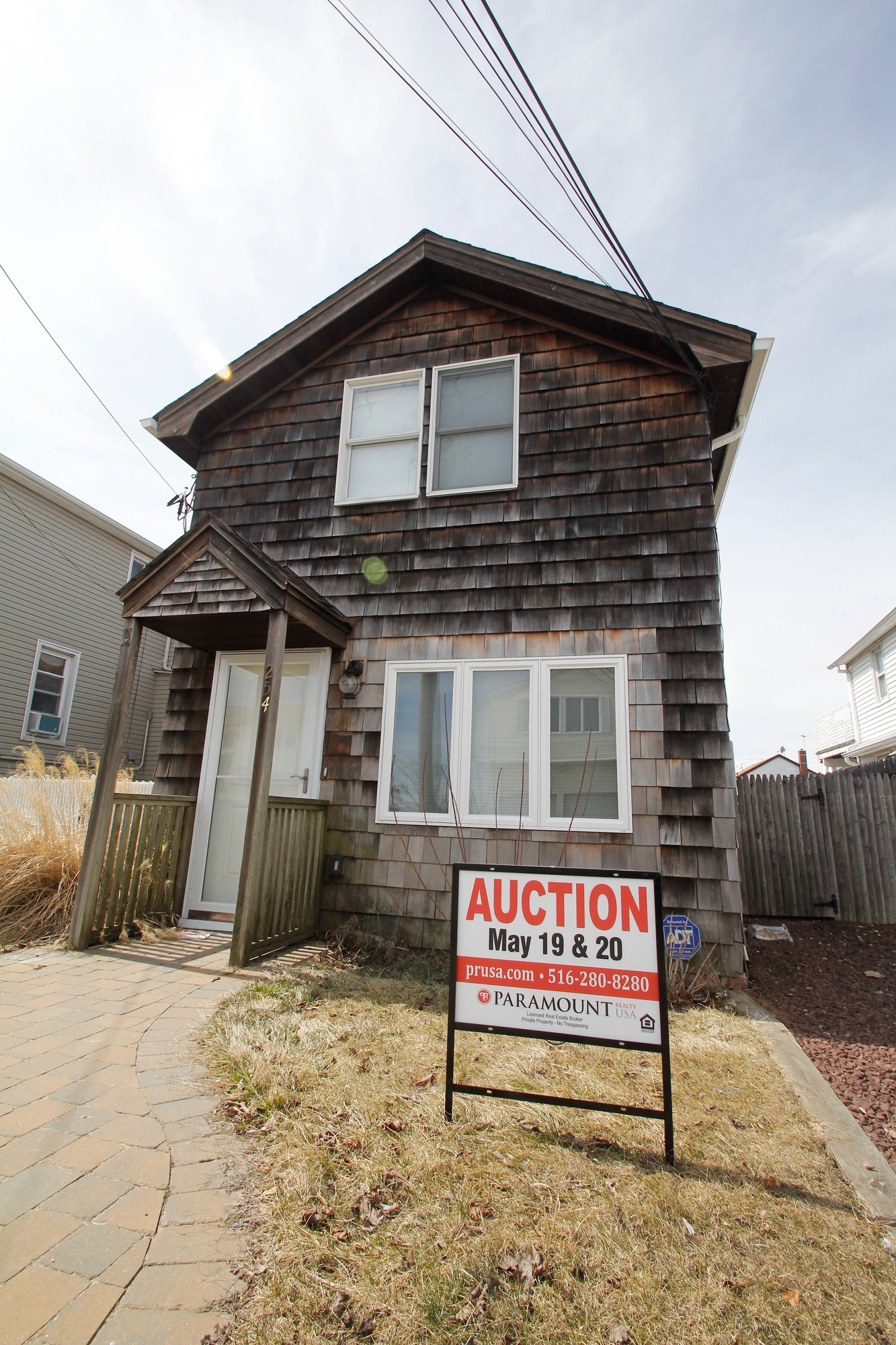This Sandy damaged house in Freeport was up for auction last week.
