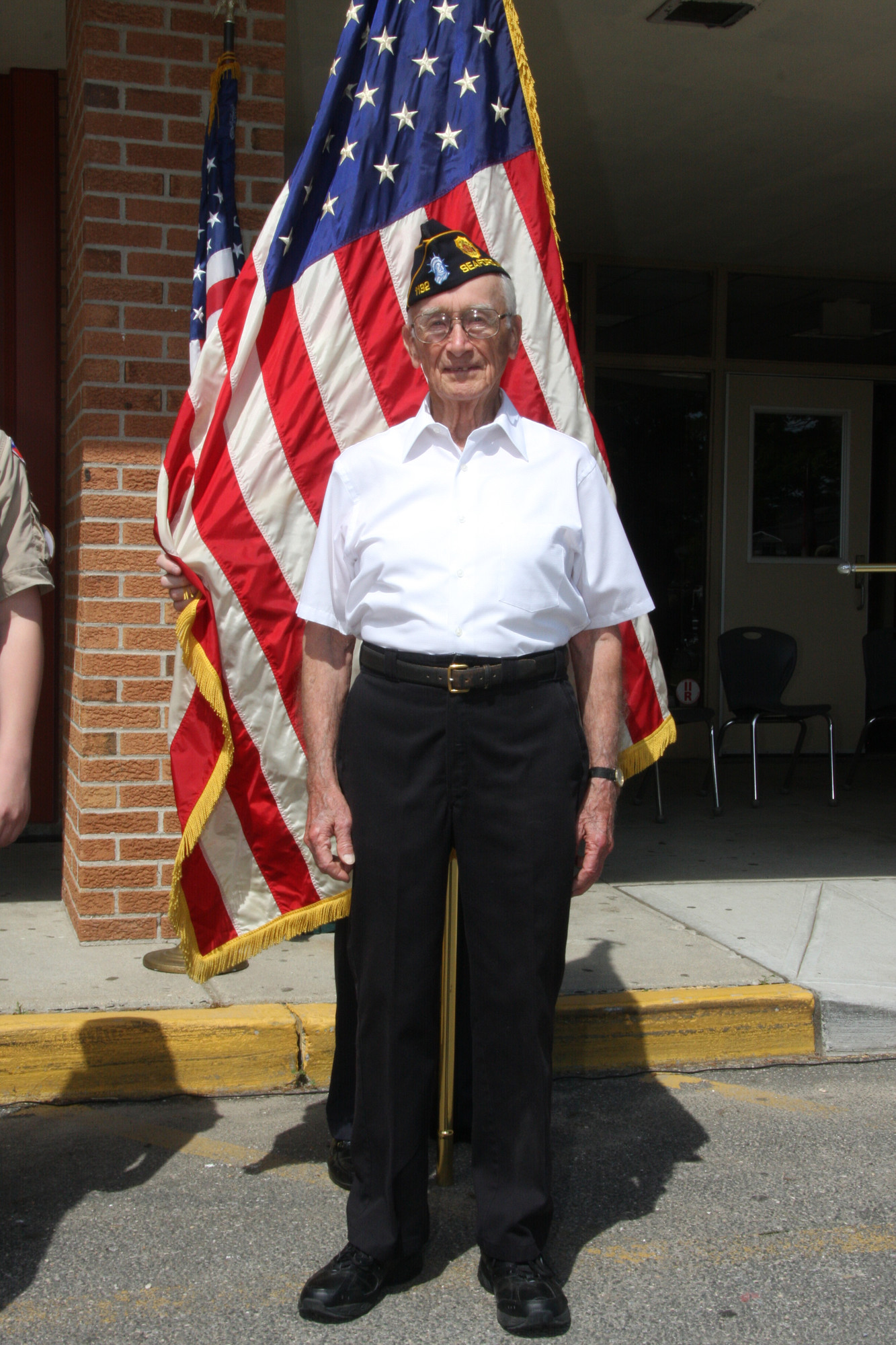 Taylor Diehlmann, at World War II veteran, at 91 is the oldest member of the Seaford American Legion