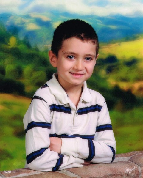 Alex Huertas at age 6.