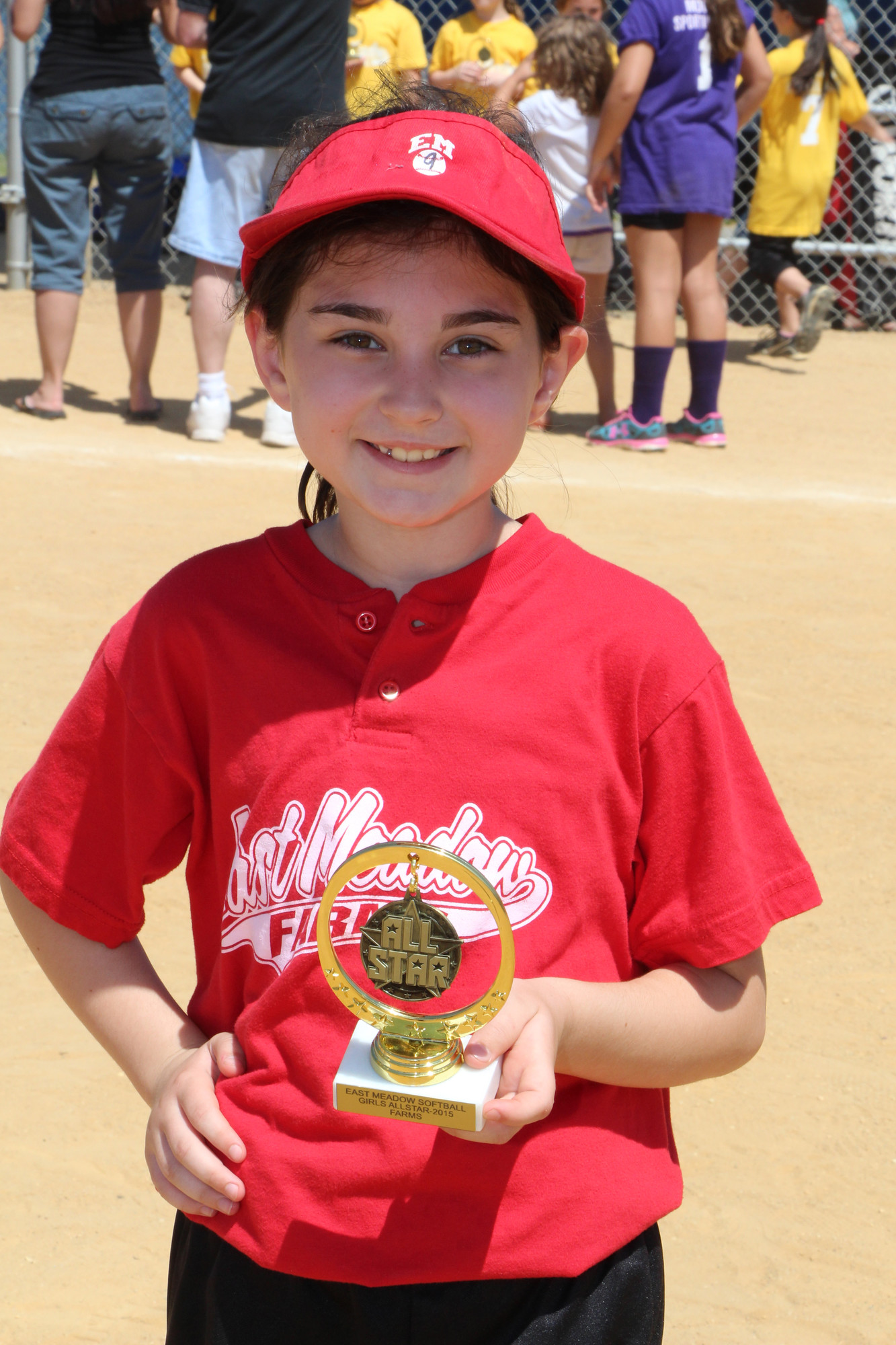Gianna Petrizz, 9, was a proud    All-Star.