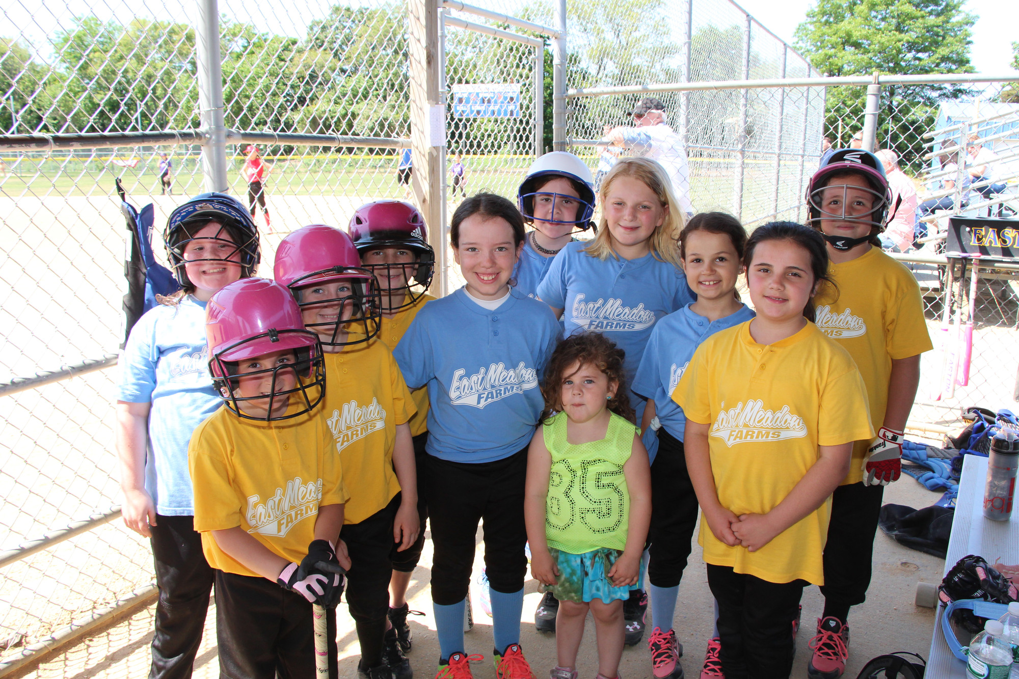 The 8- and 9-year-olds from the girl’s Farm League enjoyed a day of softball.