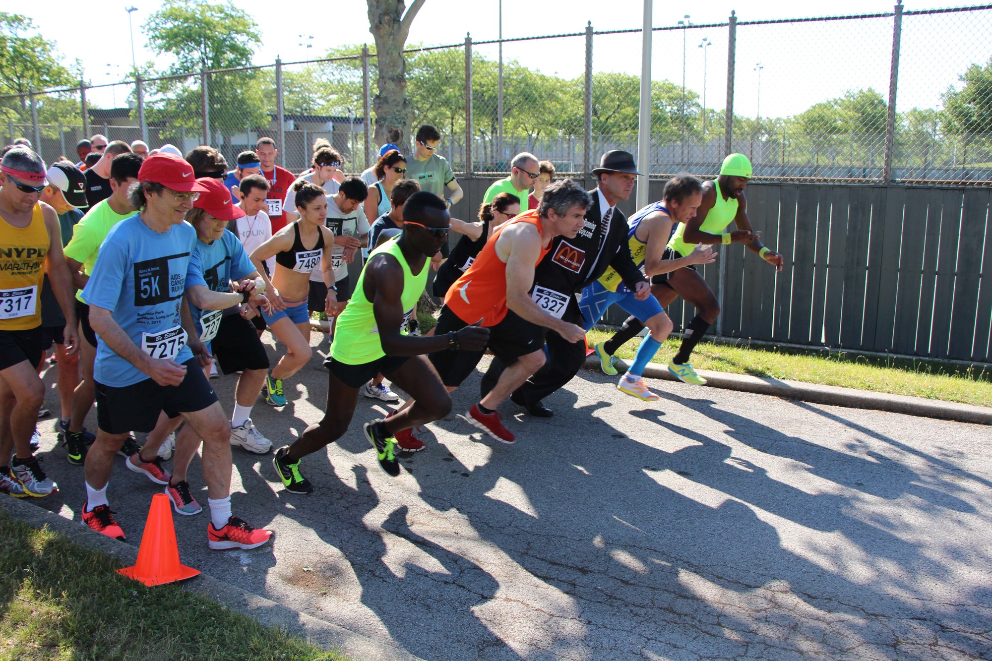 More than 200 people participated in the eighth annual 5K AIDS/Cancer Run/Walk at Baldwin Park last Sunday.