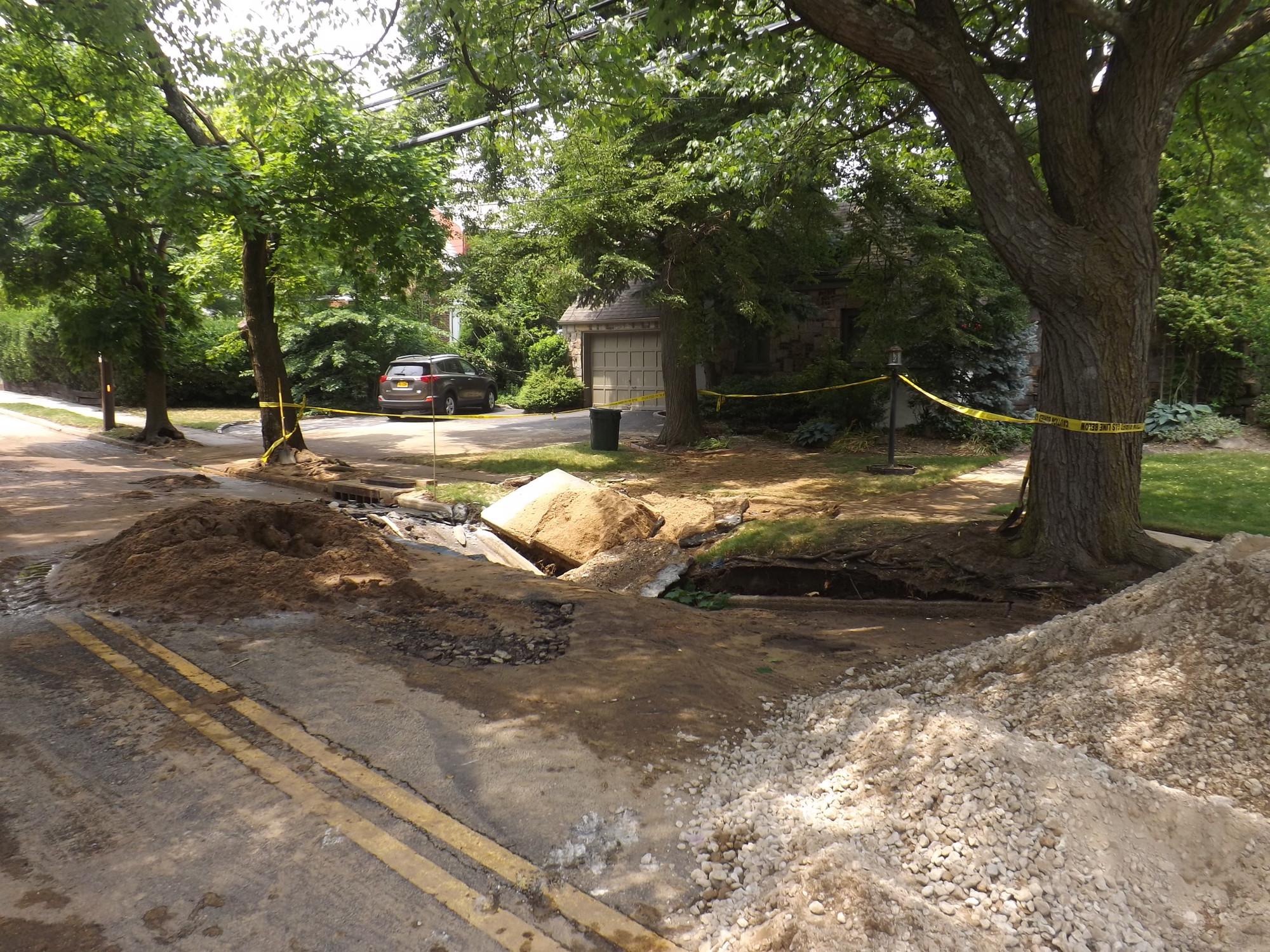 The section of Seaman Avenue from Herbert Street to Grand Avenue was closed while repairs were being made.