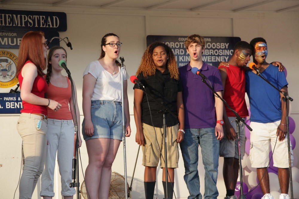 Soul Definition, a group of Baldwin High School students, performed for the Relay crowd.