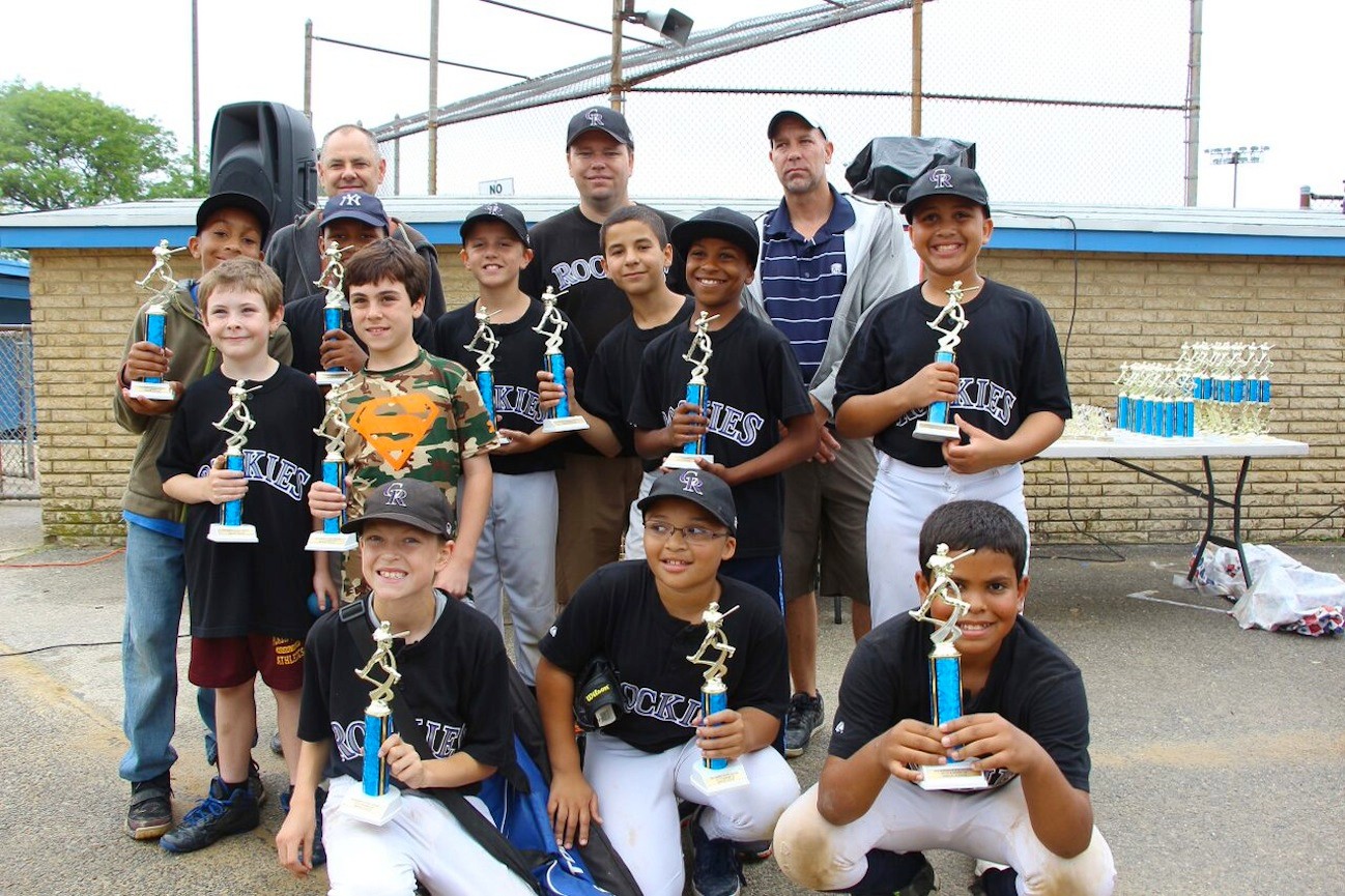 The Rockies comprised of 9 and 10 years olds and their coaches celebrated a fun season.