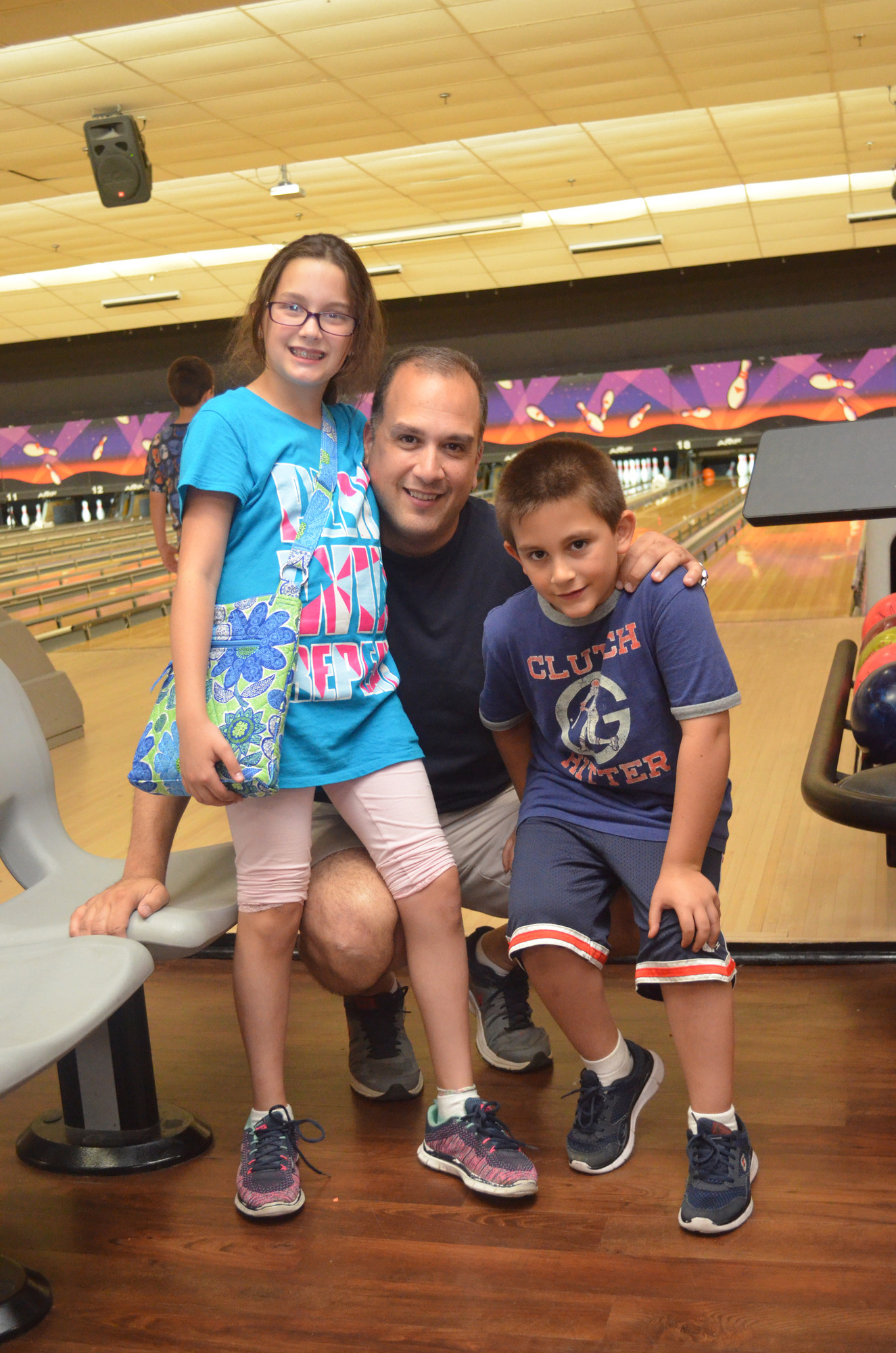 Richard Bellocco with his kids, Sophia, 9, and Michael, 6.