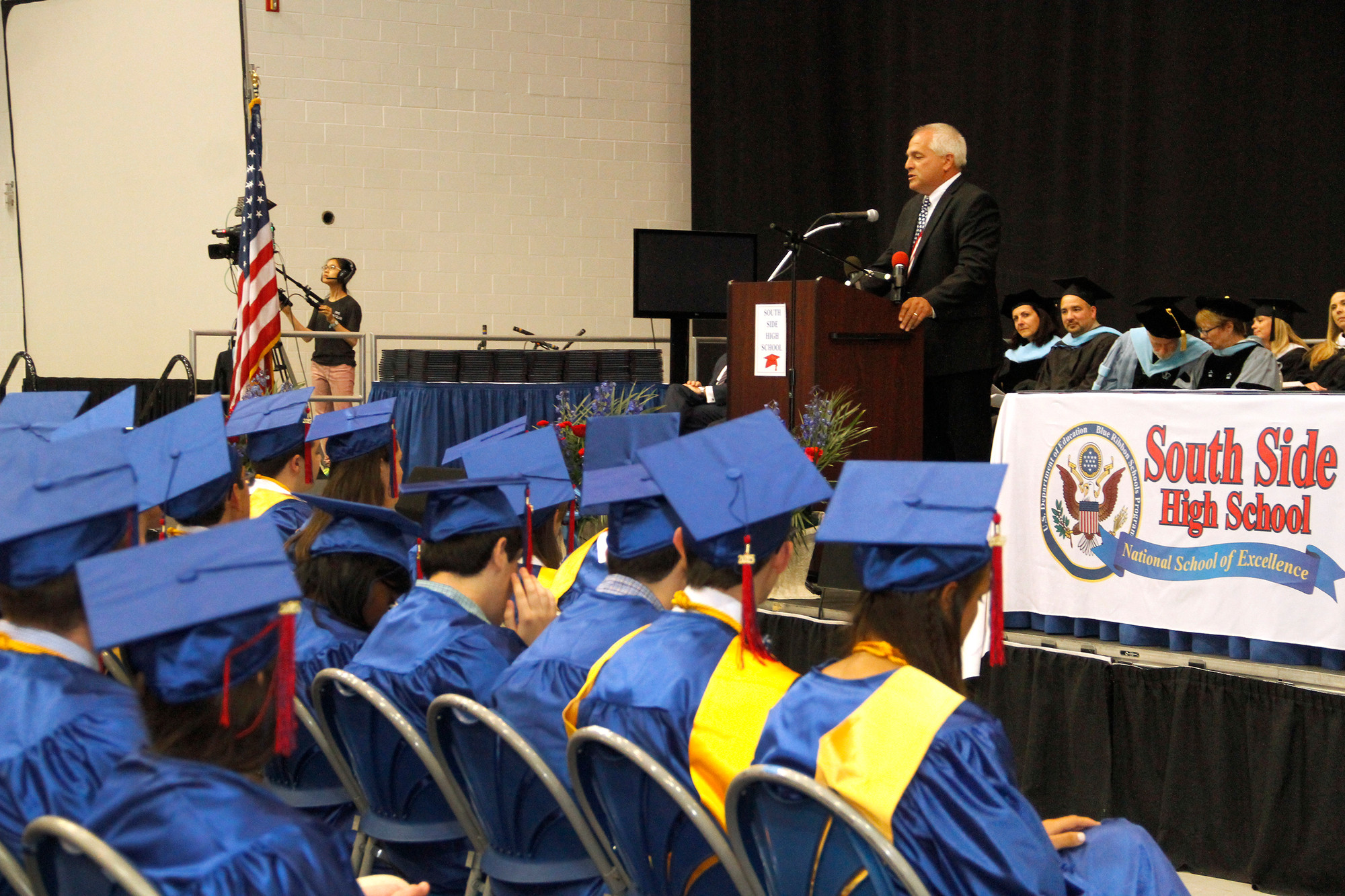Board of Education Trustee John O’Shea told students to make sure they did what they loved.