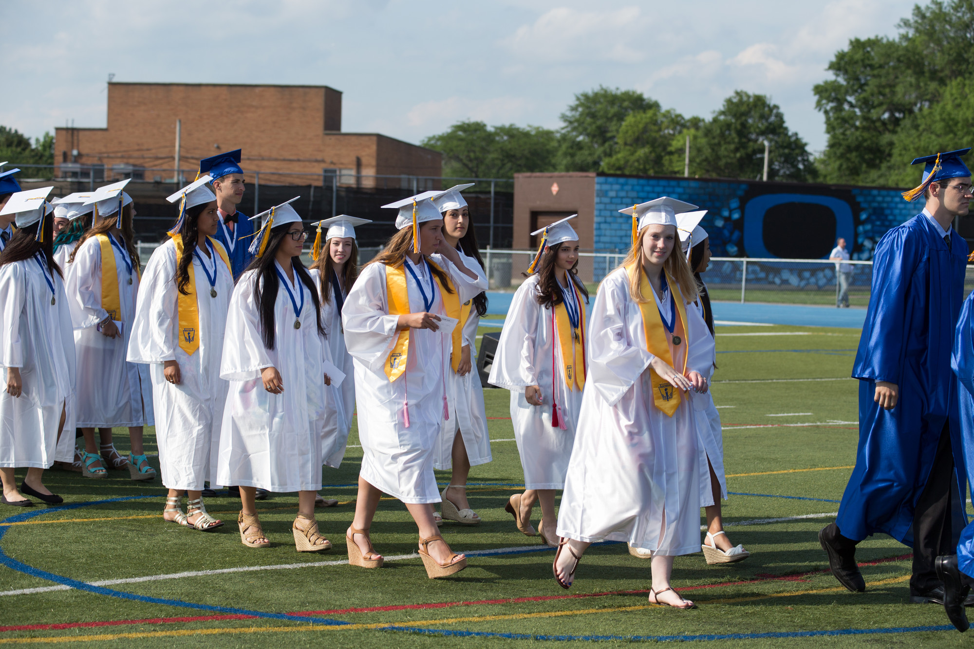 Oceanside’s class of 2015 marched to the stage.