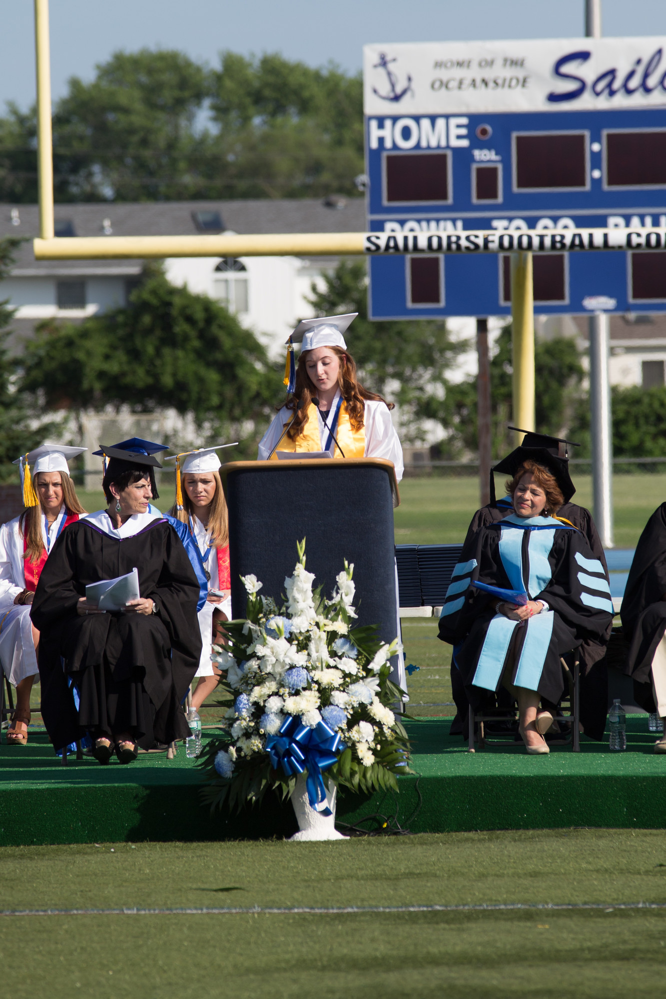 Salutatorian Abigail Buckley spoke to her fellow graduates.