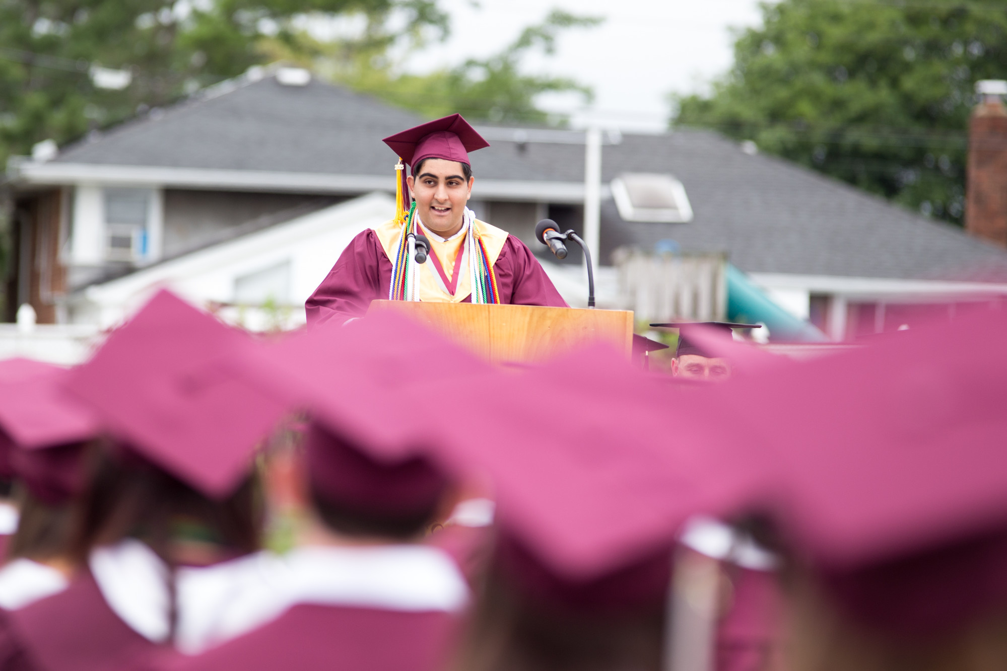 Salutatorian Rohit Bachani urged his peers to “hold on to your sense of courage and willpower.”