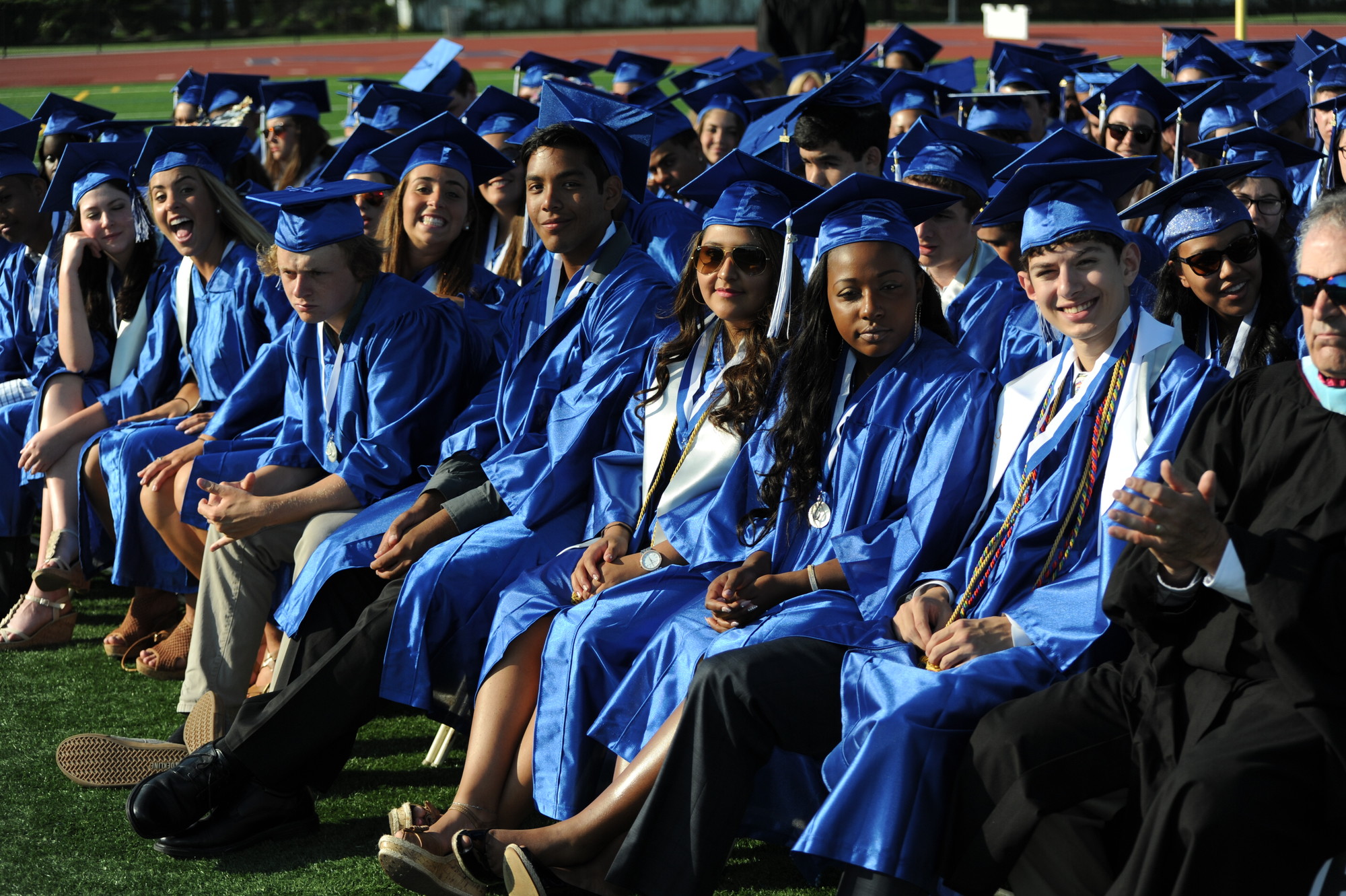 Members of the class of 2015 celebrated at the commencement ceremony.