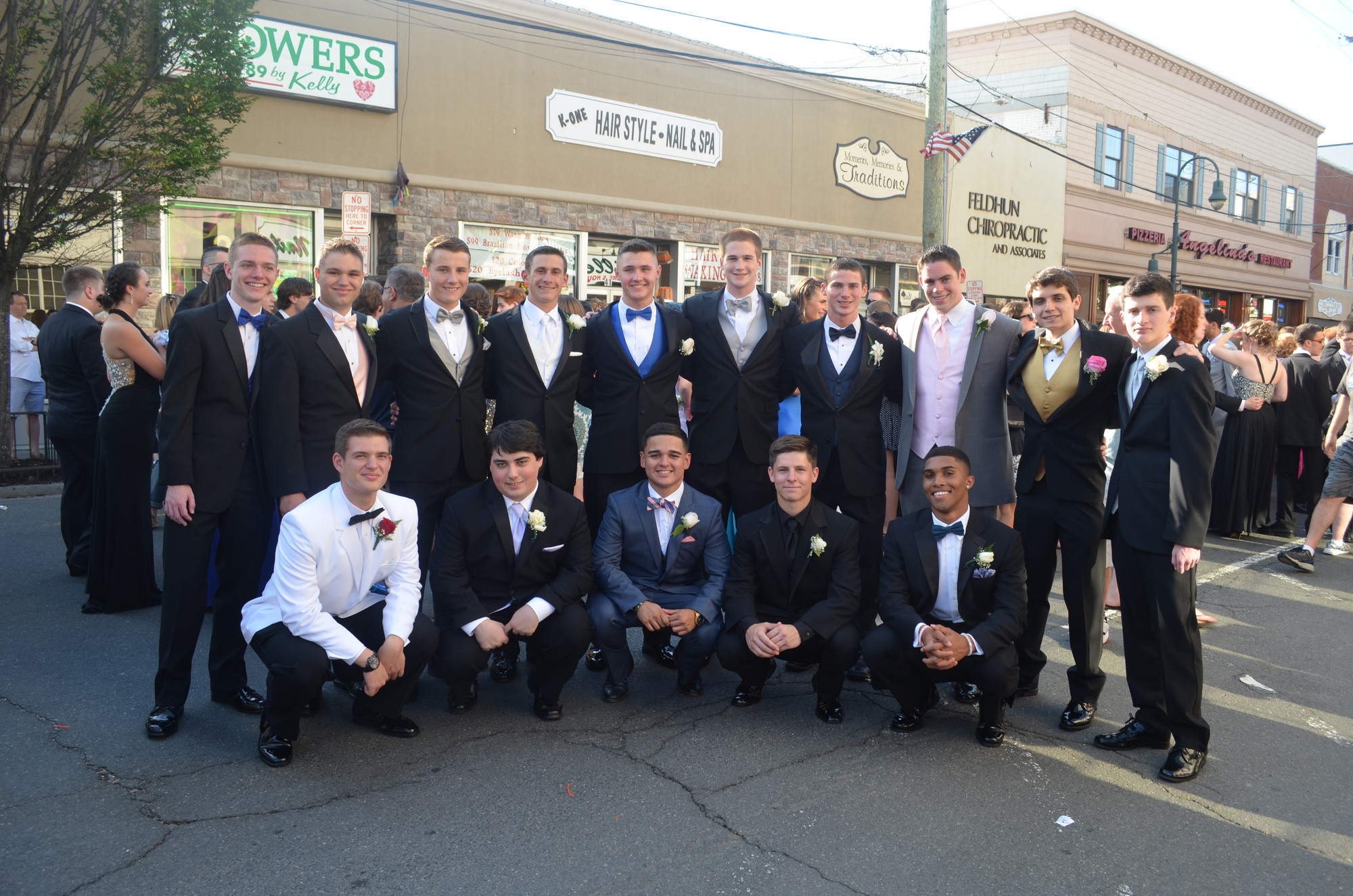 Some of the gentlemen going to the prom.