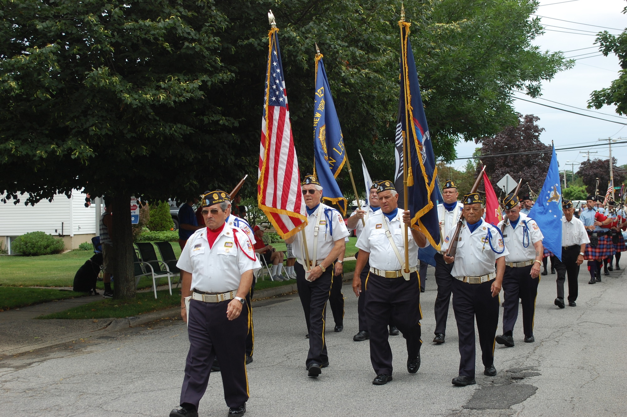 Veterans from American Legion Post 1273 were first up in Wantagh’s annual Fourth of July parade.
