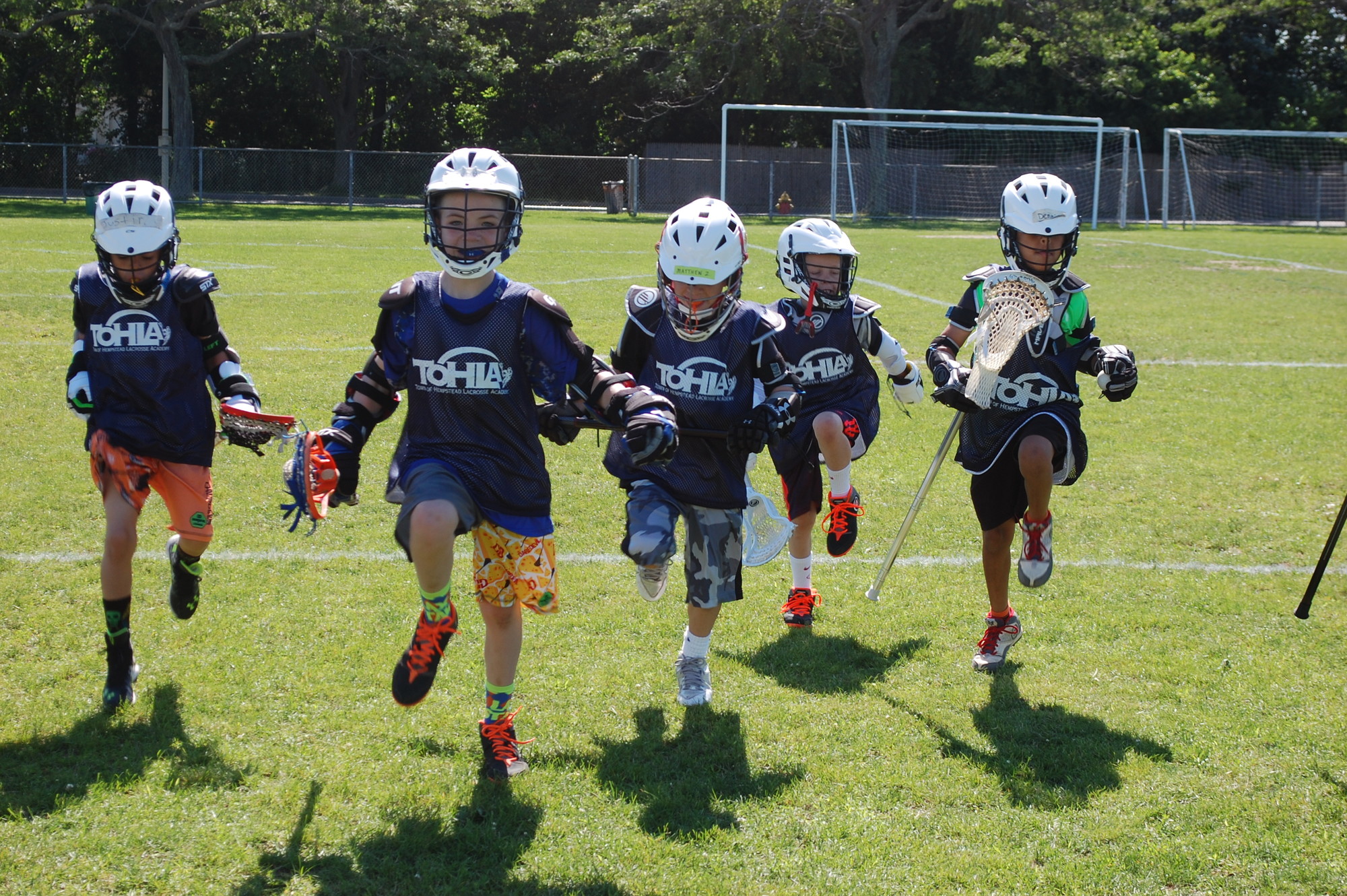 Players participated in various drills at last week's camp in Seaford.