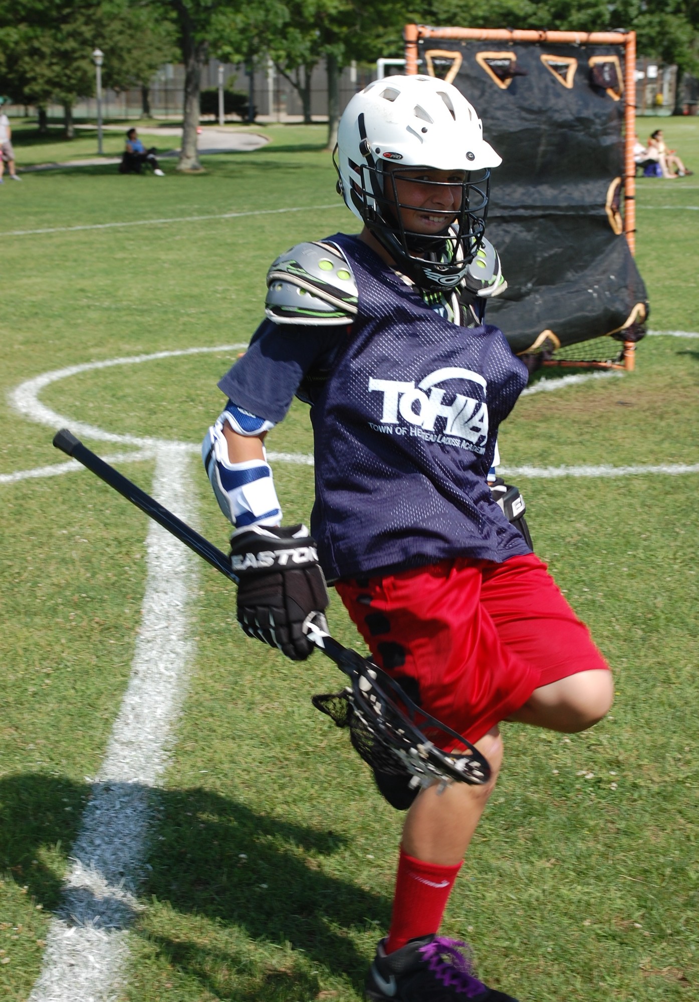 Chris Wallace, of Seaford, was there to improve his lacrosse skills.