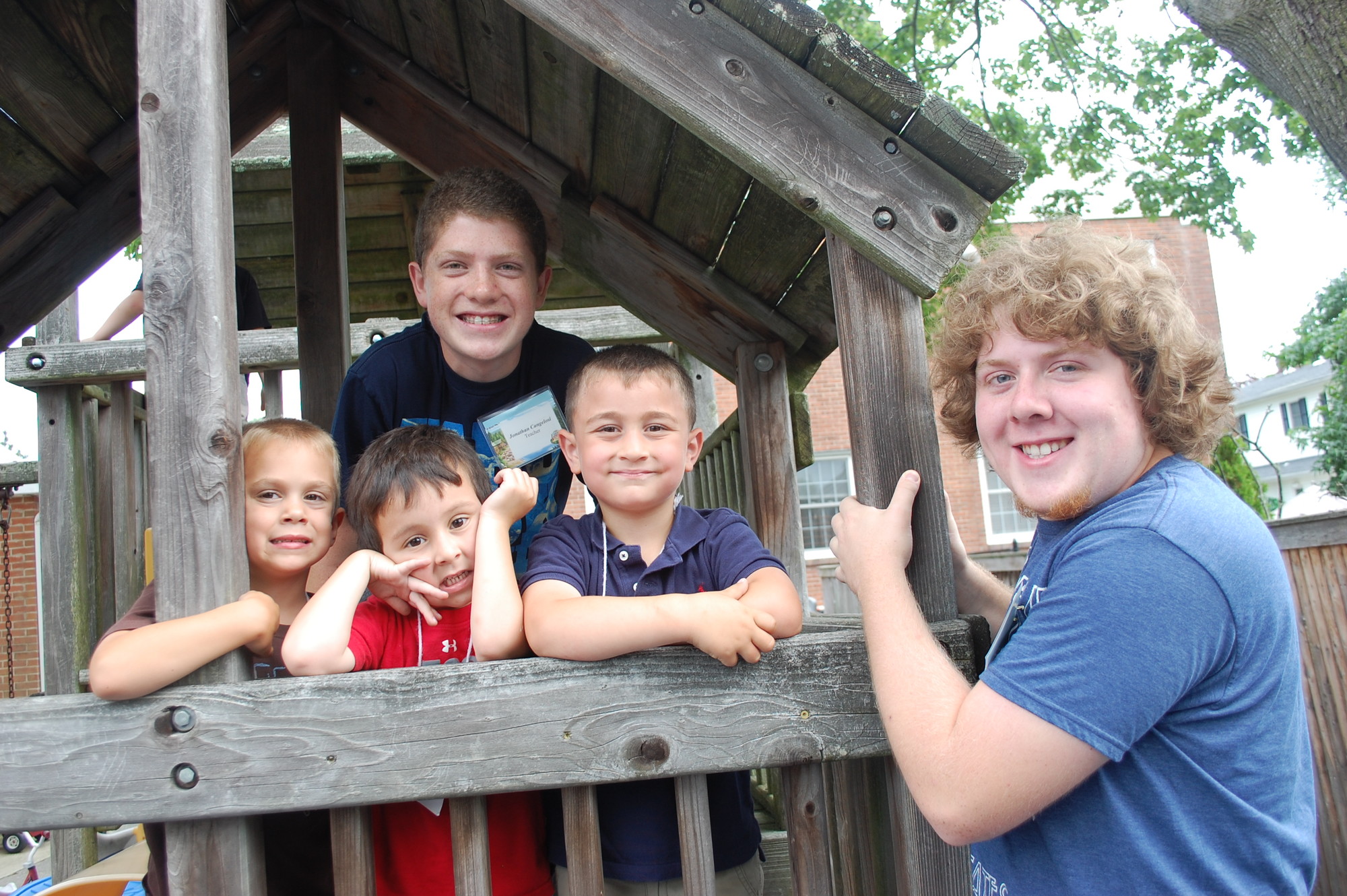 Brothers Jonathan and Anthony Cangelosi were volunteers, working with children ages 4-6 at Christ Lutheran Church’s annual vacation Bible school.