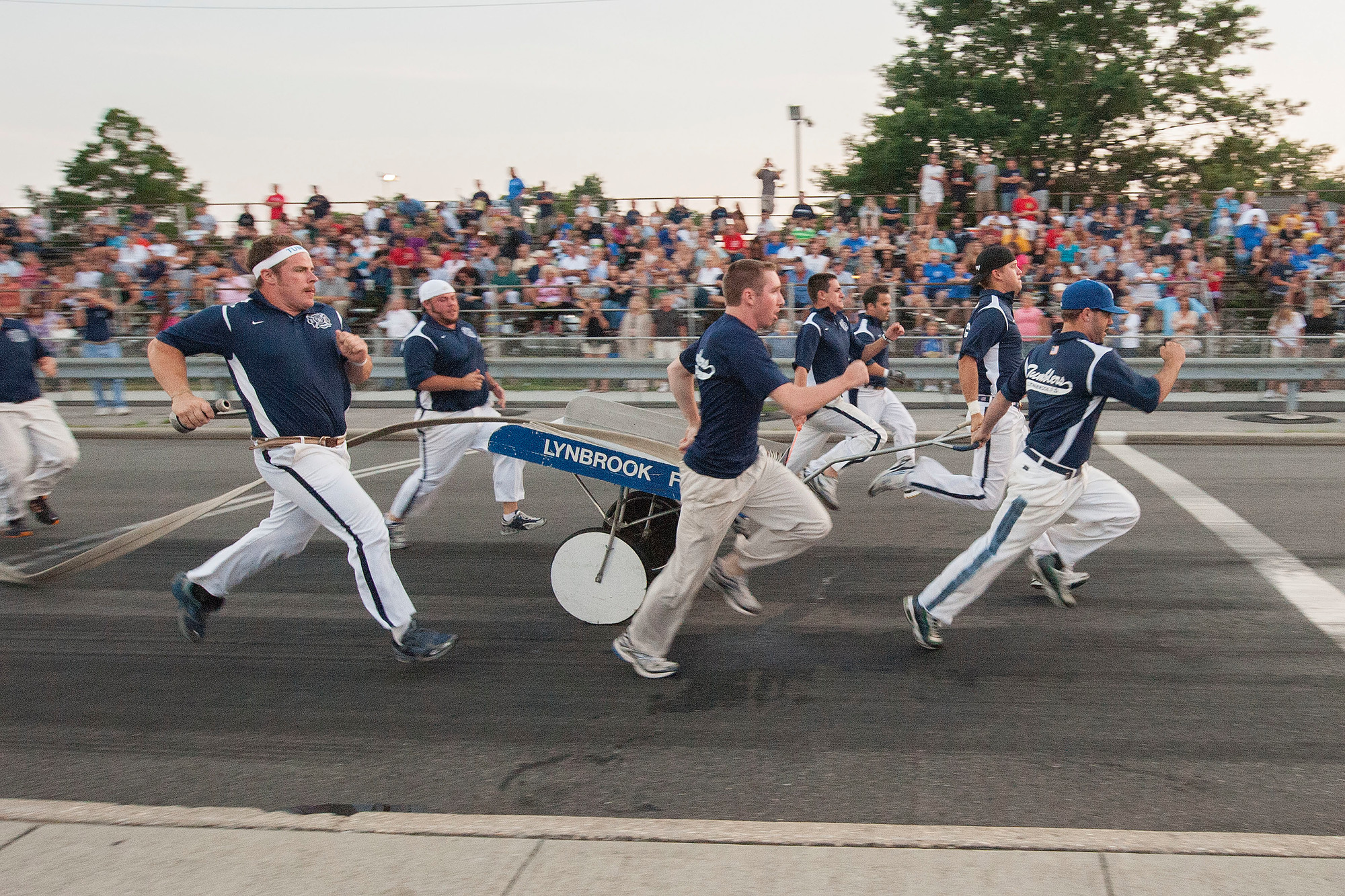 The Lynbrook "Tumblers" competed at the State Old Fashioned Drill in Merrick. Fire departments from all over Nassau County will compete in similar events in Rockville Centre on July 25.