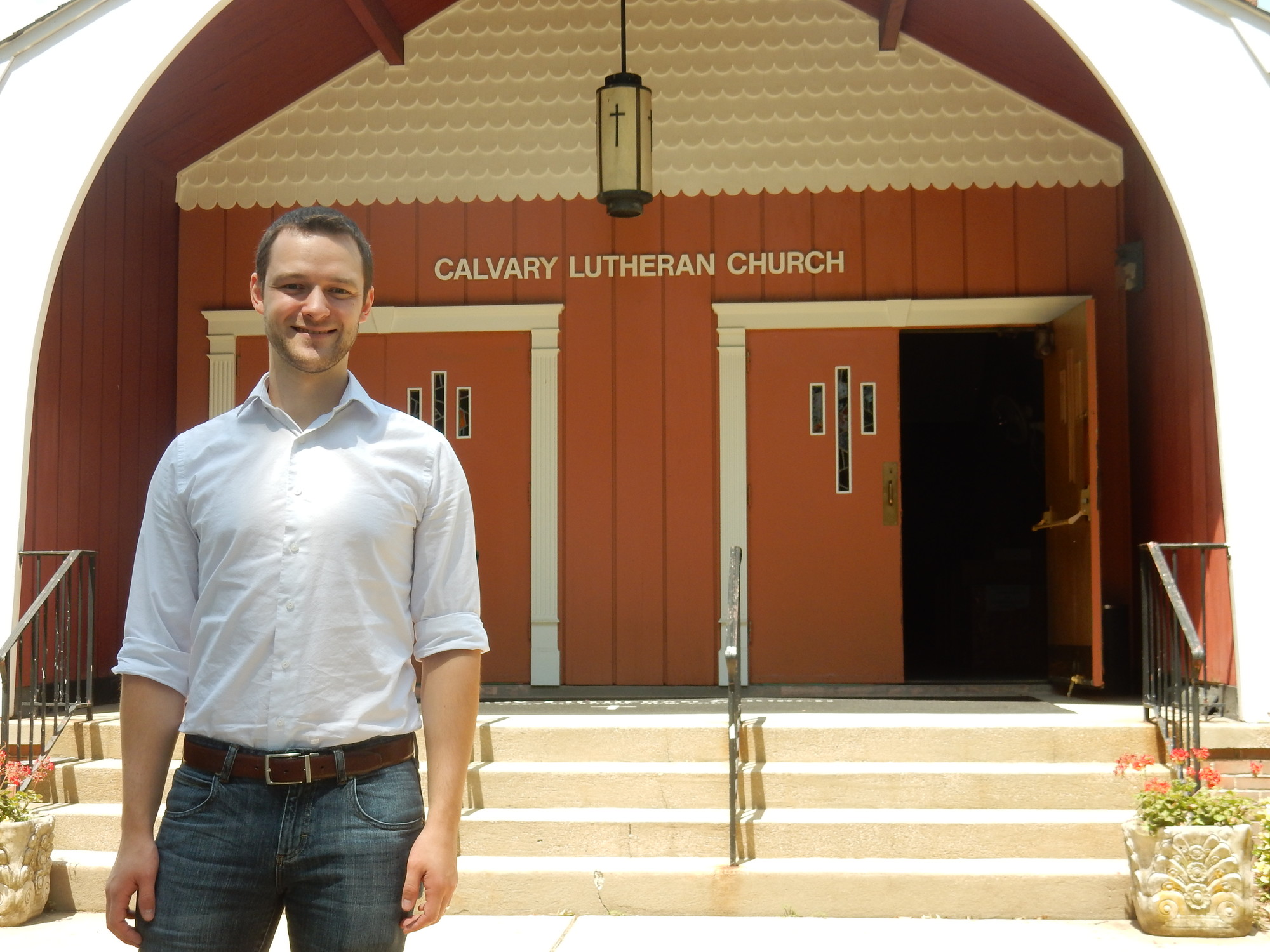 At 25, Mark Budenholzer said he is eager to lead Calvary Lutheran Church, on Taylor Avenue,  which has its lowest membership in decades.