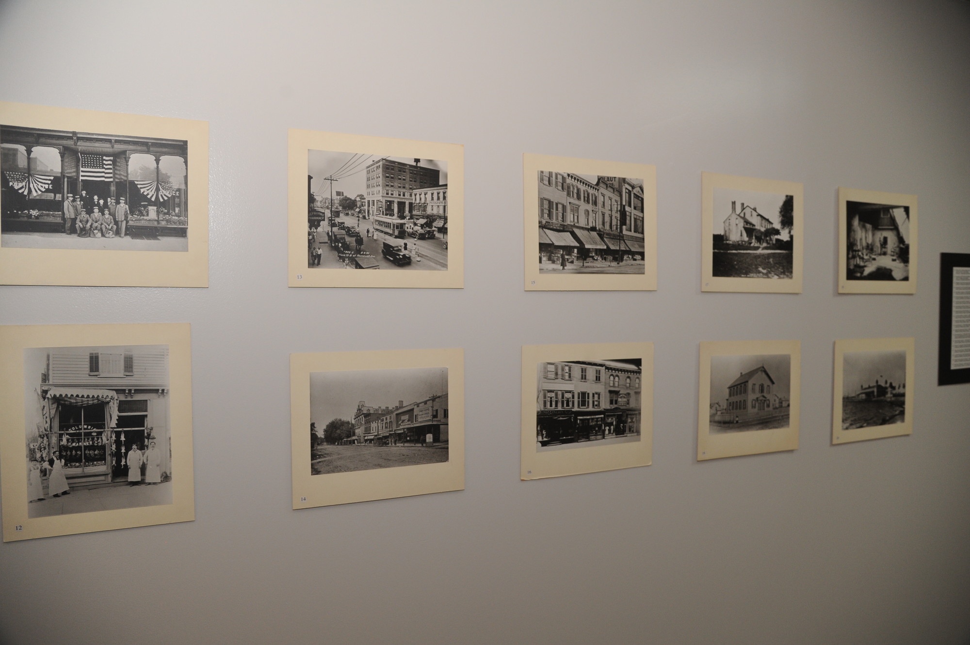 Vintage photographs of Long Island are on display at the exhibit.