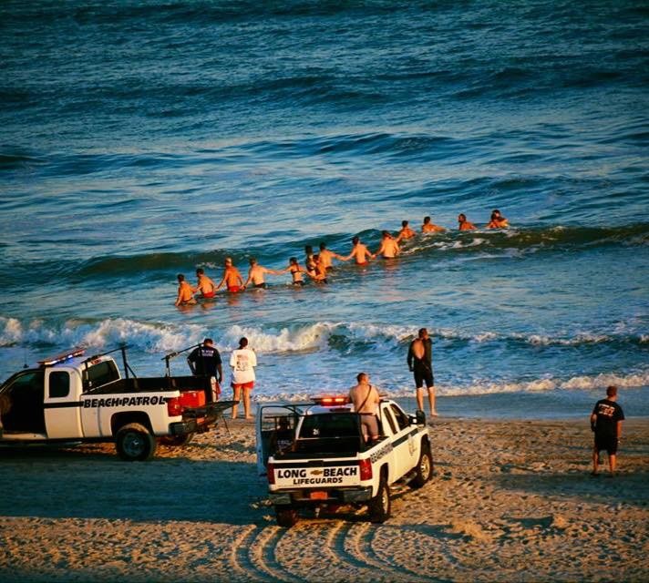 Rescuers searched for a man who went missing at National Boulevard beach on Saturday, after he was caught in a rip tide. The incident occurred just 30 minutes after the beaches had closed to swimmers and when lifeguards were not on duty. (Photo courtesy Project 11561)