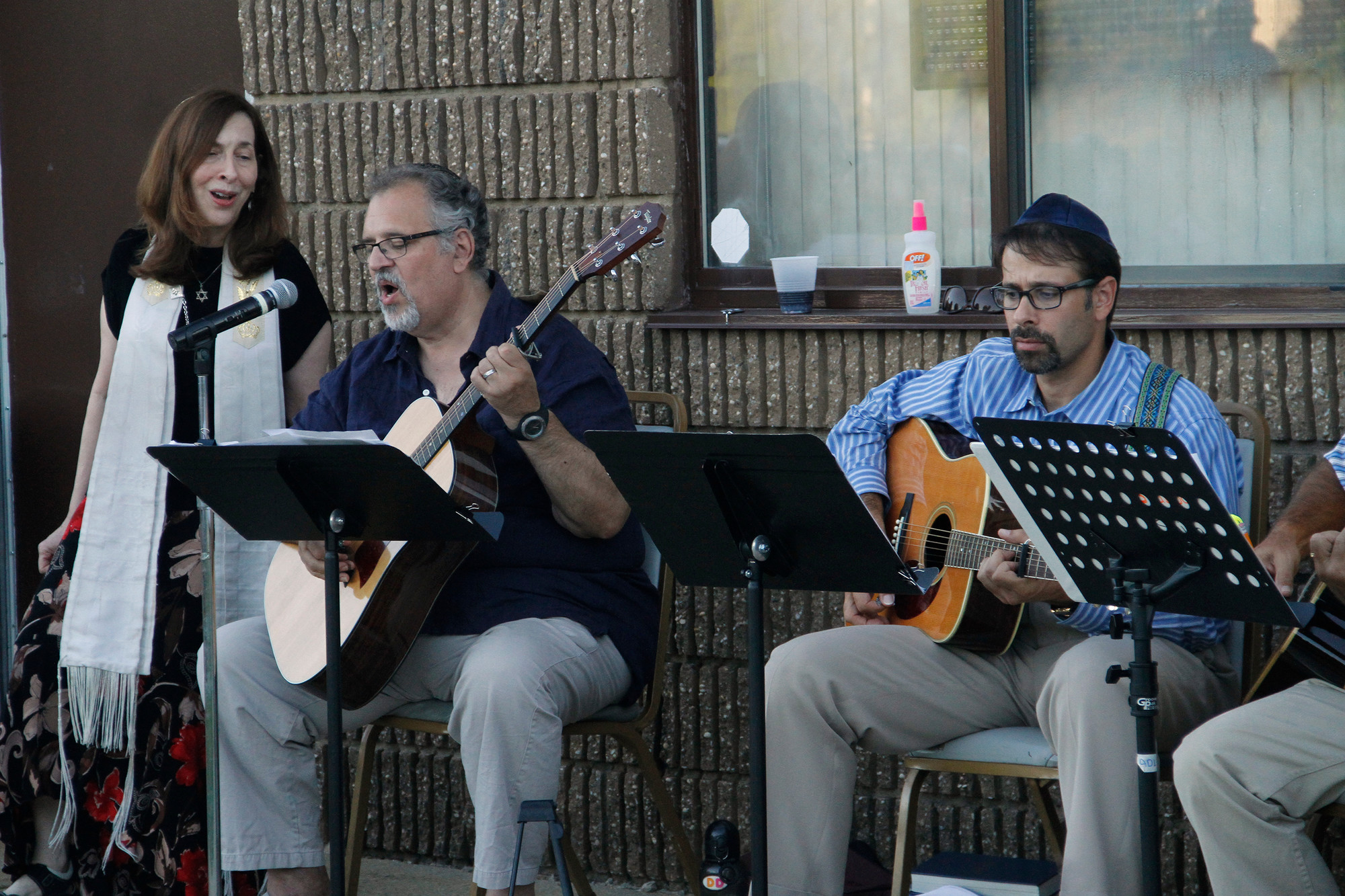 The Special Occasion band entertained congregants.