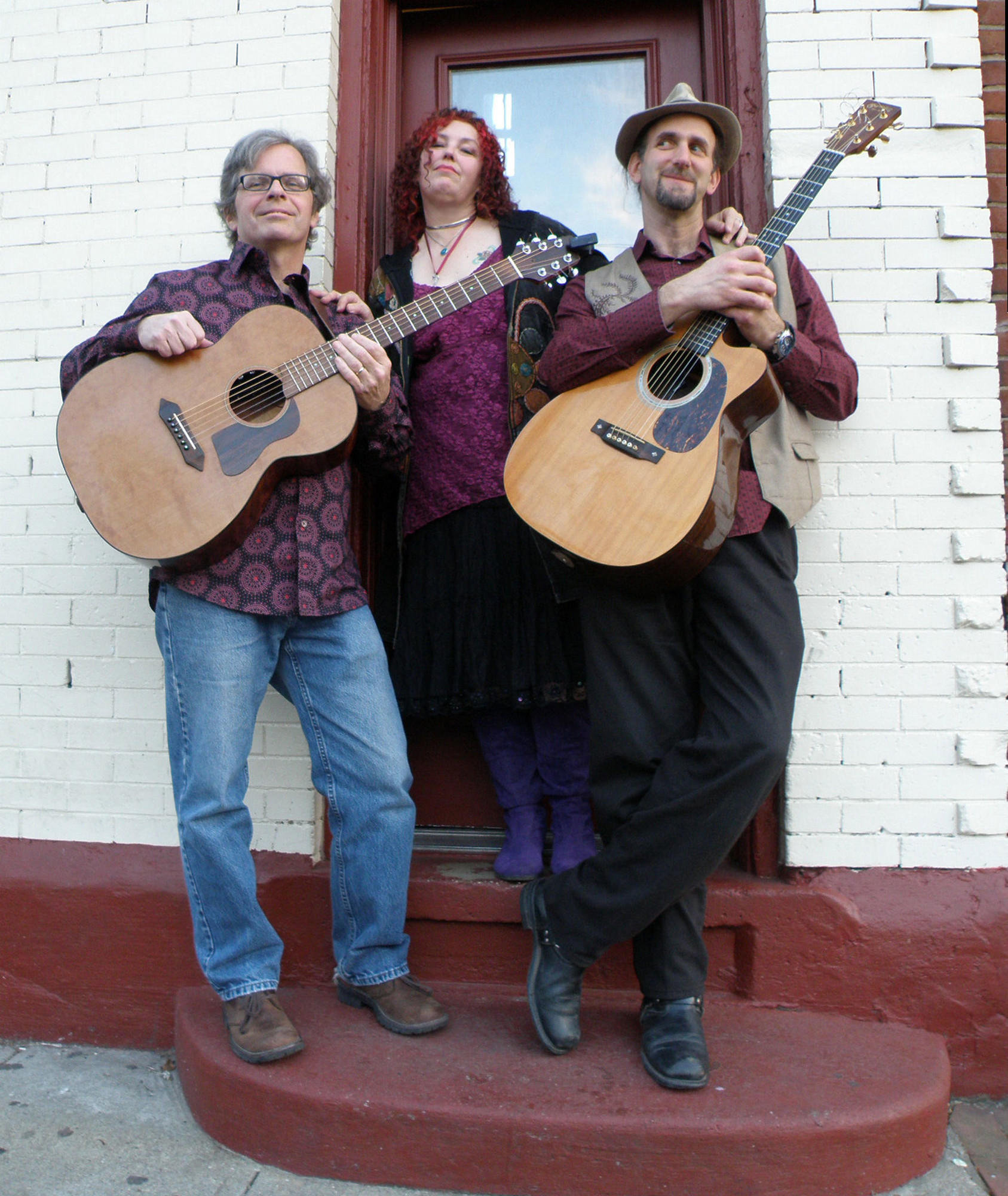 Stuart Markus, right, a Malverne resident, is leader of the folk group, Gathering Time, which will headline at the Crossroads Farm Folk Festival.