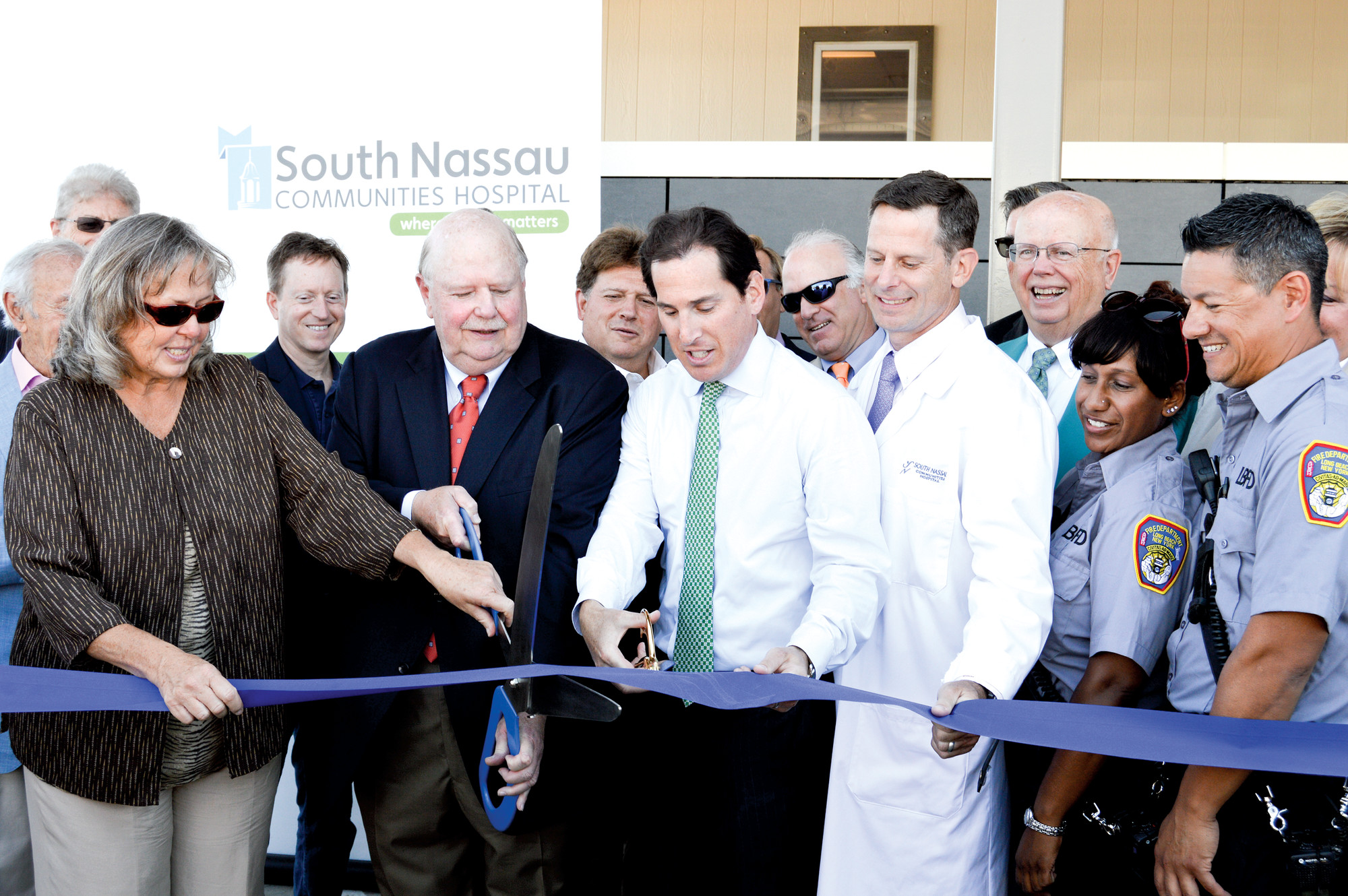Local officials gathered for a ribbon-cutting ceremony on Monday to mark the opening of South Nassau Communities Hospital’s new free-standing emergency department in Long Beach, the first emergency facility to operate on the barrier island since Hurricane Sandy.
