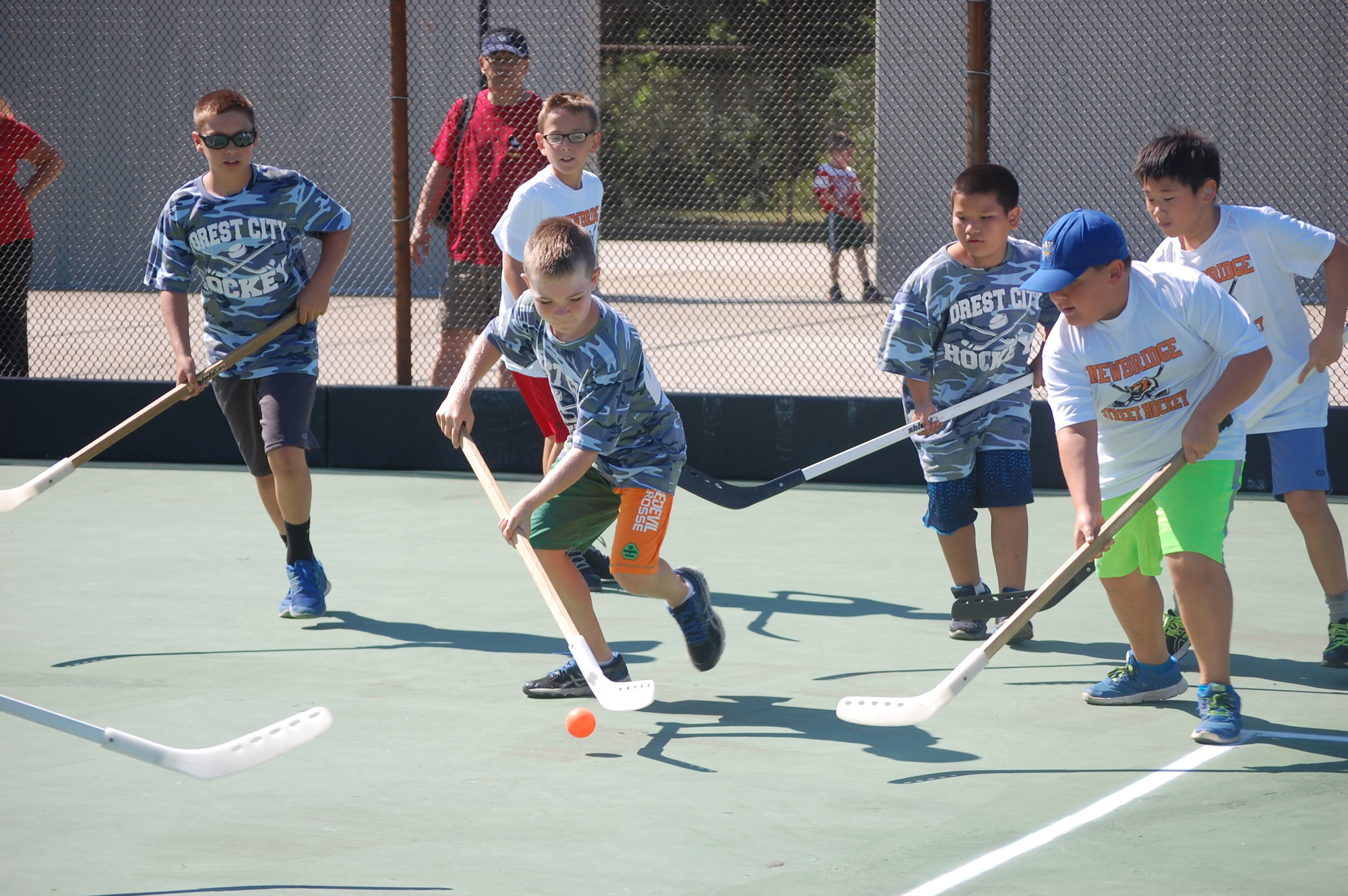 Newbridge Road Park and Forest City Park faced off in the annual street hockey tournament.