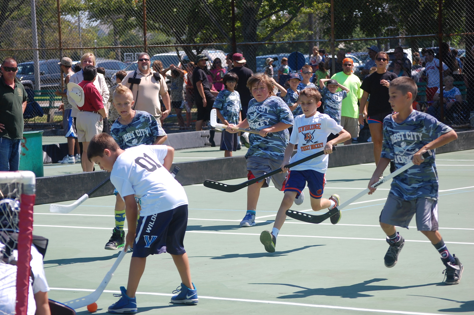 Newbridge Road Park and Forest City Park faced off in the annual street hockey tournament.