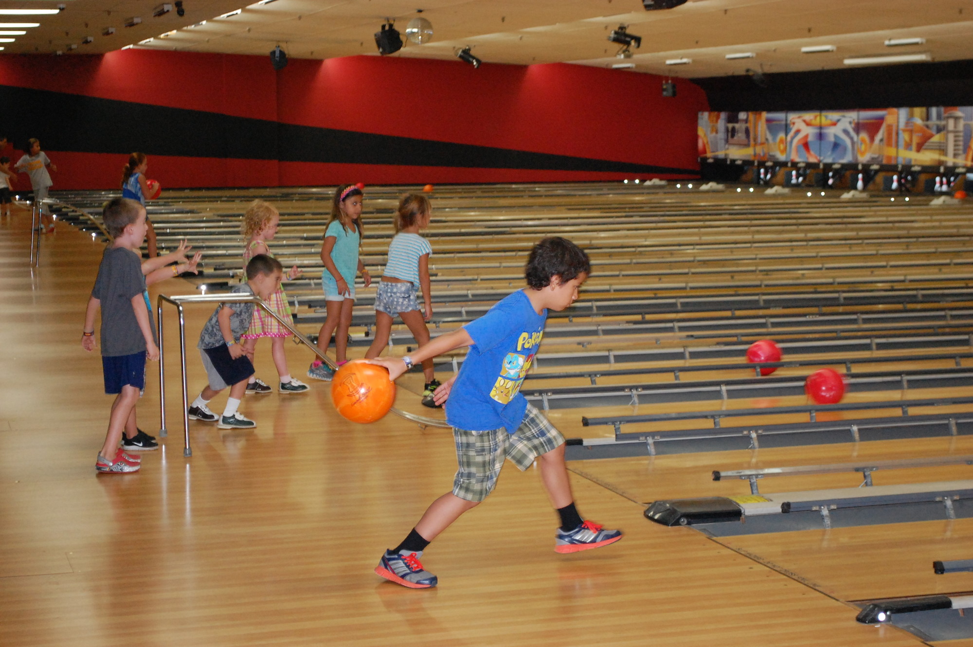 children were invited to a bowling party at AMF Wantagh Lanes on Aug. 21 as a reward for completing the summer reading program requirements at the Wantagh Public Library.