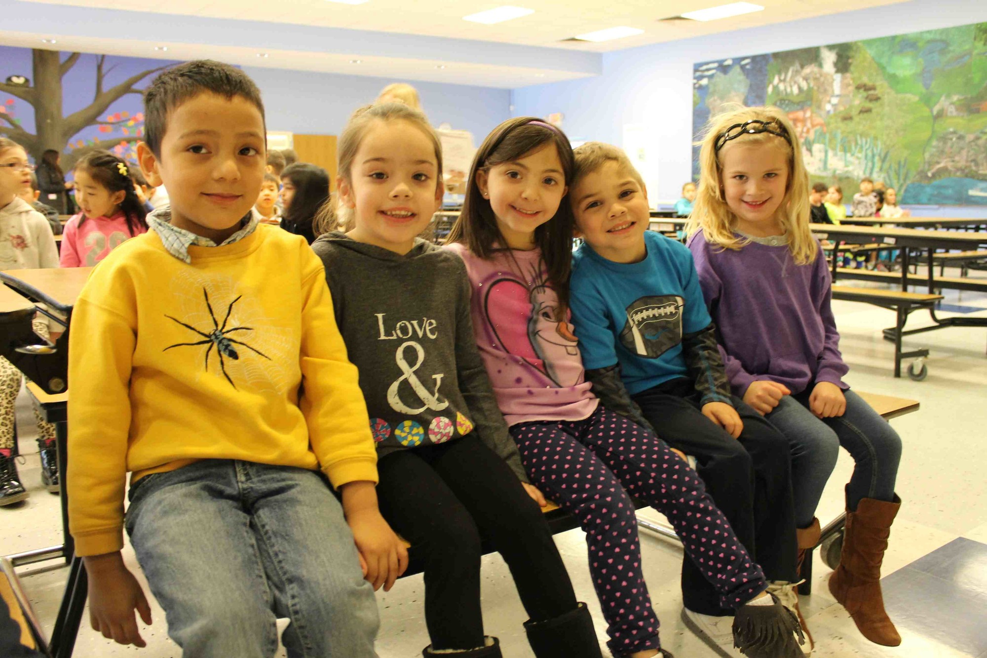 East Meadow’s kindergarten program will be getting a new look this school year, as it expands from half-day to full-day. Above, Parkway Elementary School kindergartners last year during a school assembly.