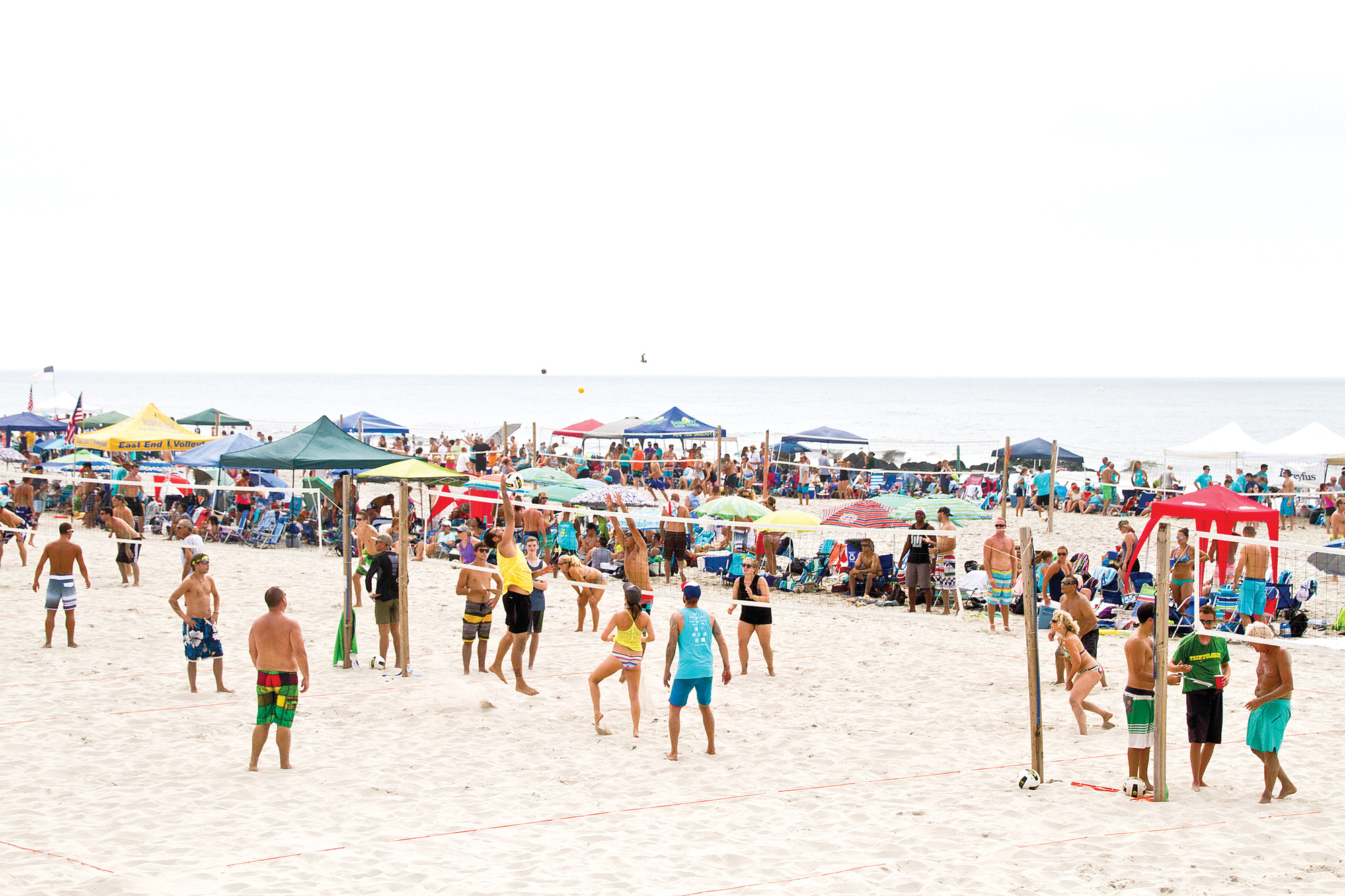 Photos by Eric Dunetz/HeraldThe beach was packed during last year’s Michelle O’Neill Volleyball Tournament. This year’s event is set for Sept. 12 at Laurelton Boulevard beach.