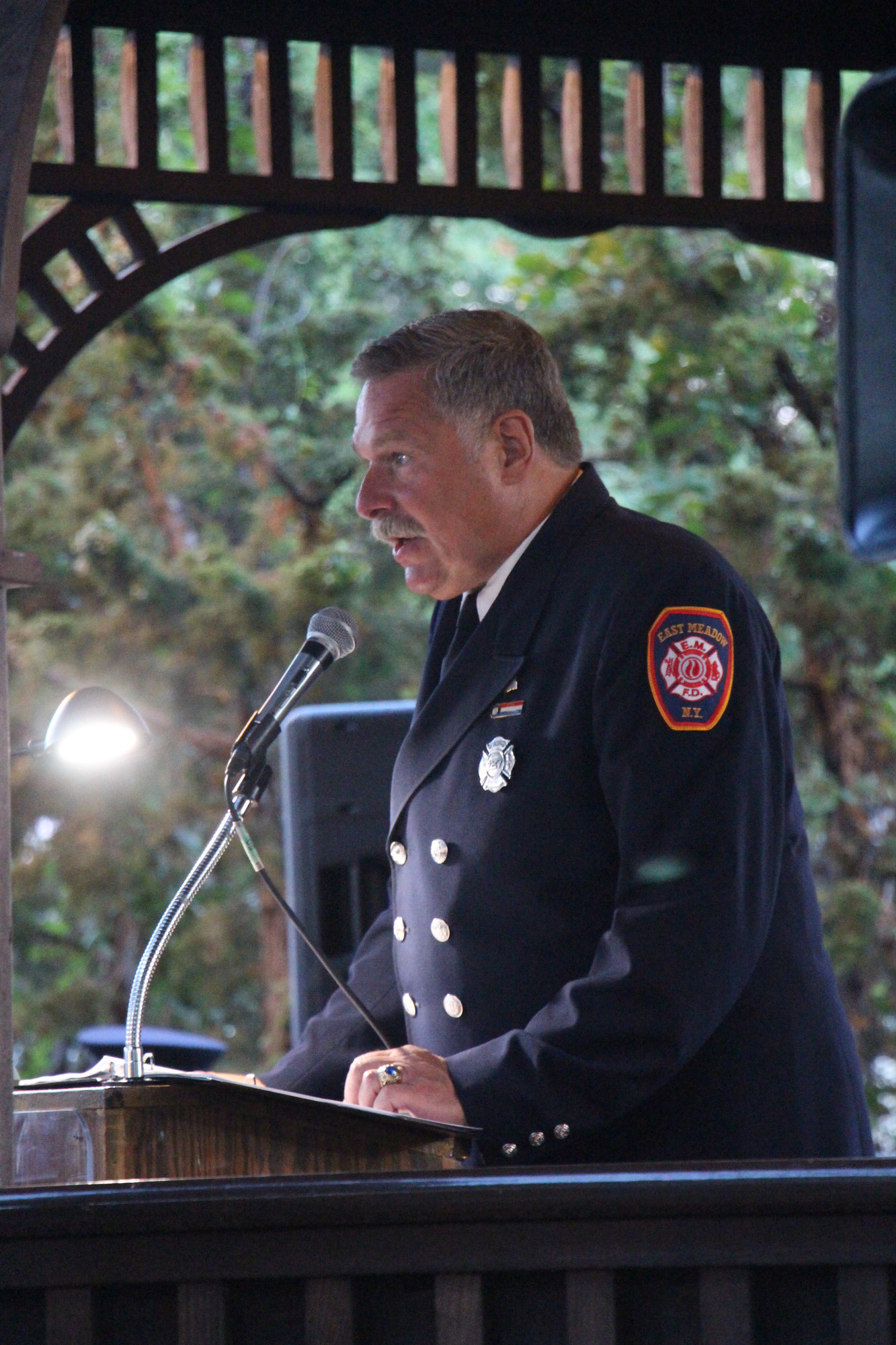 Master of Ceremonies East Meadow Fire Department Glenn Carpentier