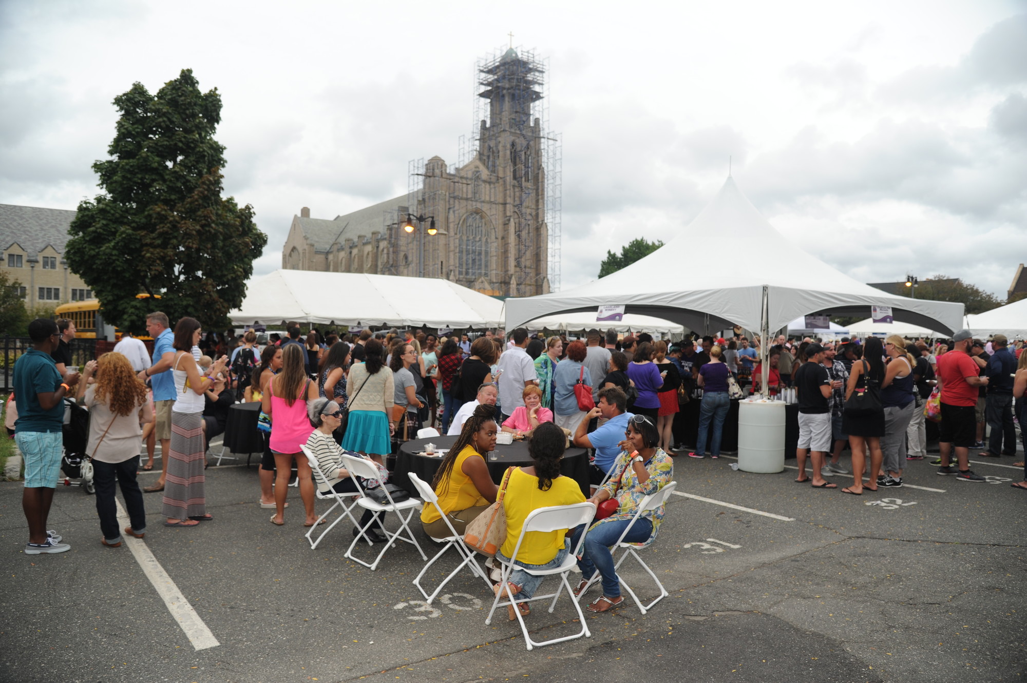 Hundreds of people from all over Long Island descended on Rockville Centre last Saturday for the Chamber of Commerce’s Food and Wine Festival, which was a success. (Donovan Berthoud/Herald)