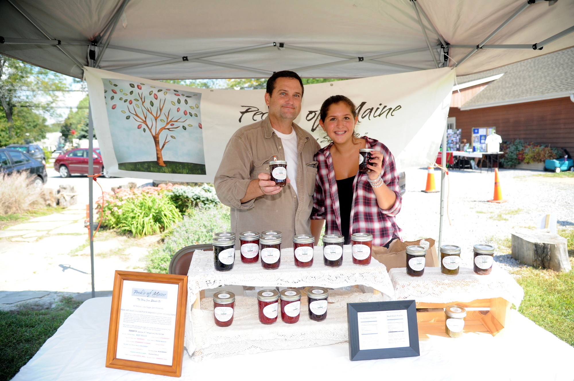 Brian and Melissa Jeran sold homemade jam throughout the weekend.