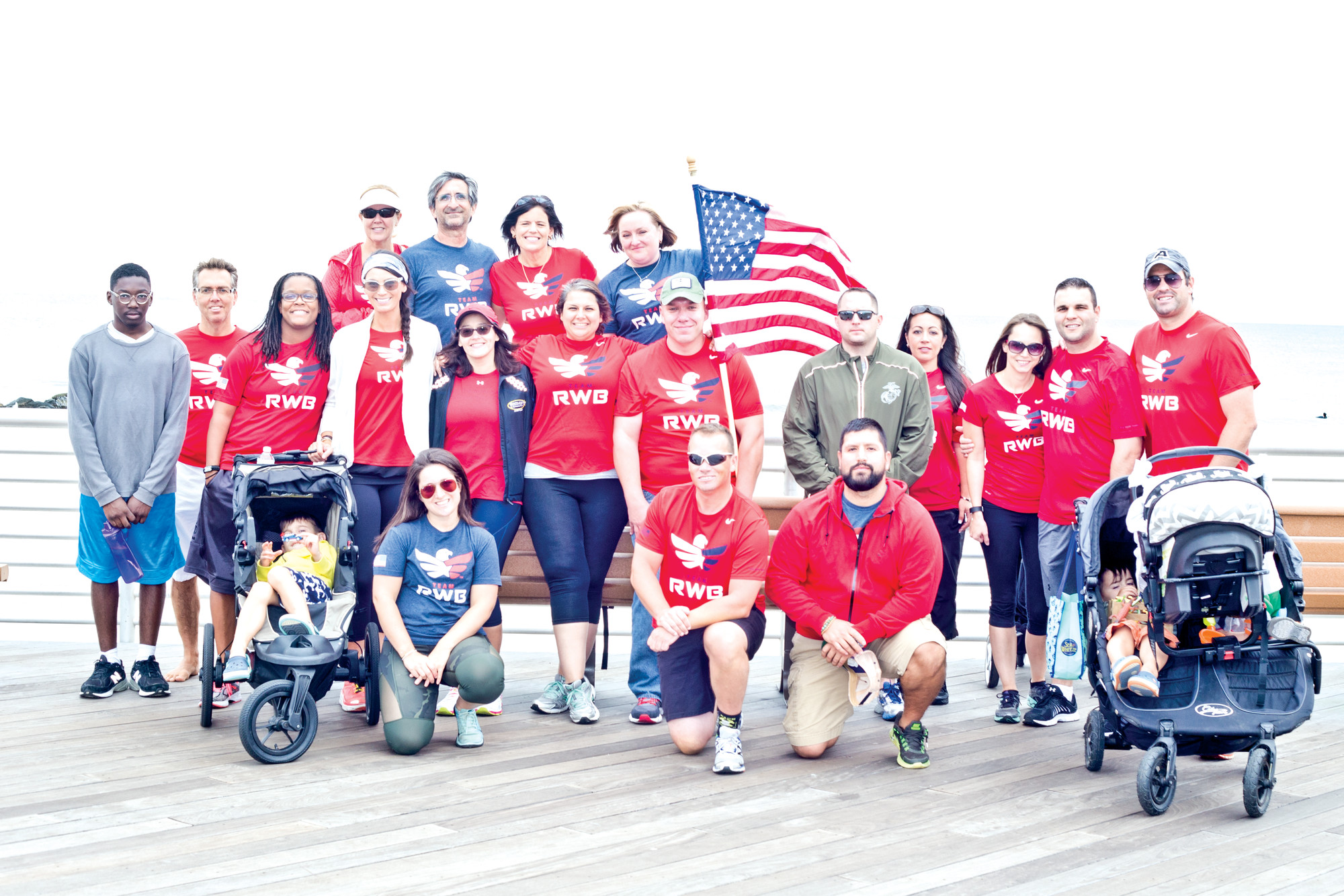 Eric Dunetz/HeraldMembers of Team RWB, a service organization whose mission is to enrich the lives of Americans by connecting them in their community through physical and social activity.