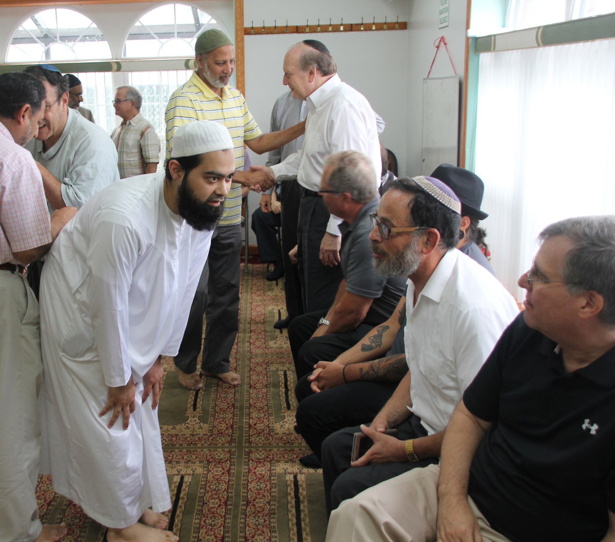 The relationship between the two houses of worship started after Rabbi Howard Gorin met Fahad Qamer, general secretary of the executive committee of Jaam’e Masjid.