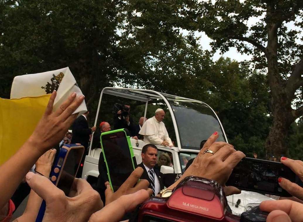 Thousands waved, called his name, and took photos and video of the special event.