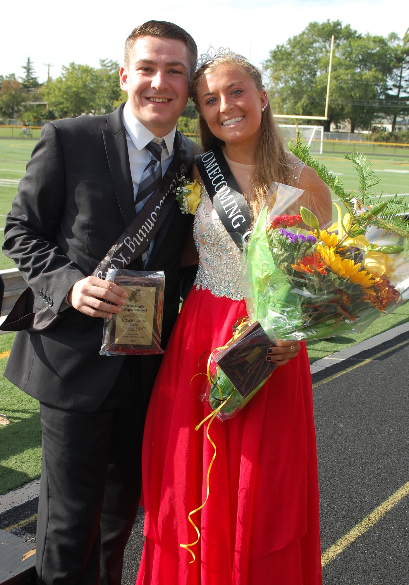 Luca DiMatteo and Nikki Sliwak were crowned Homecoming King and Queen.