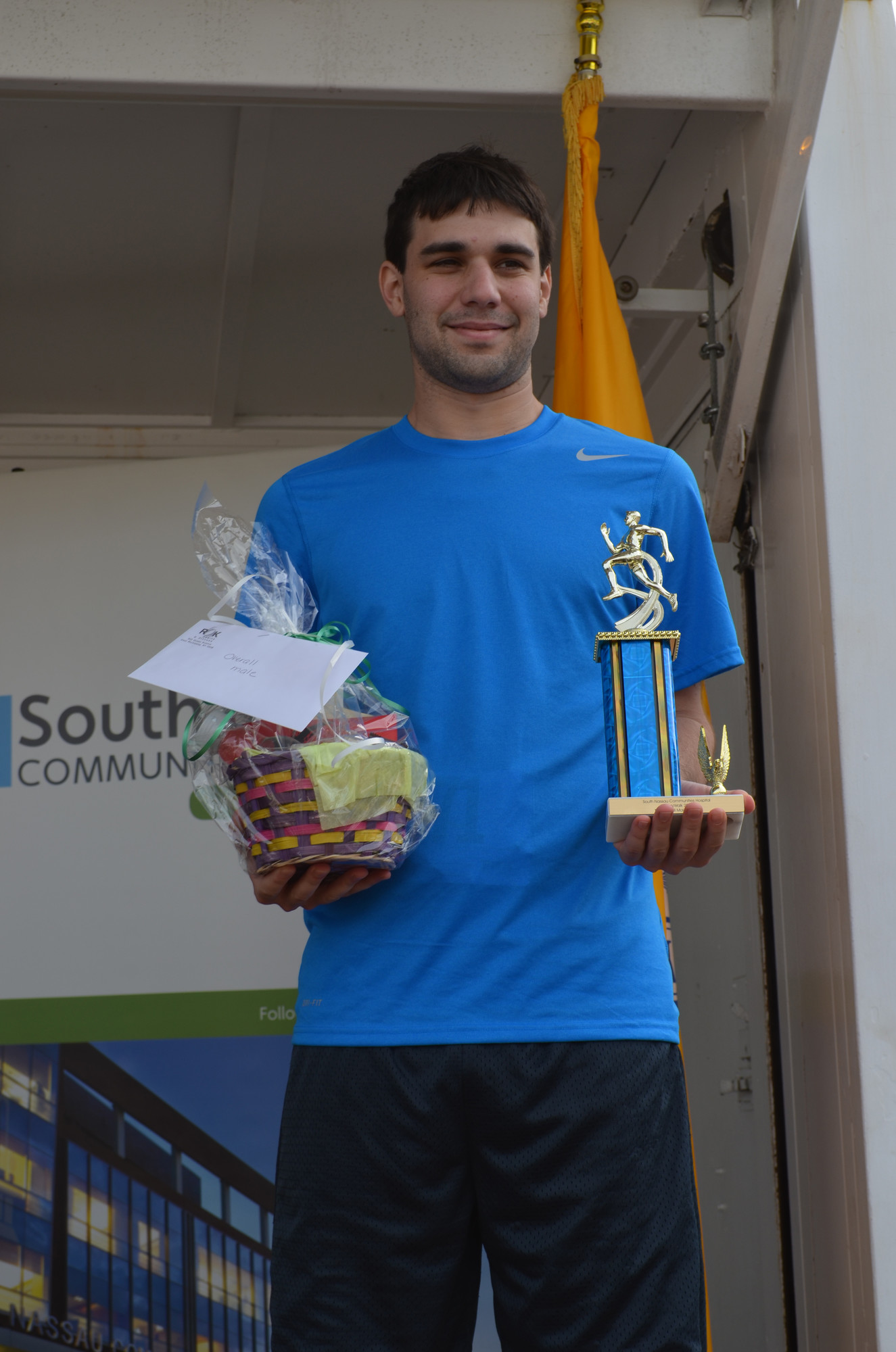 David Tohman, 26, of Oceanside, wins 1st place from the race!