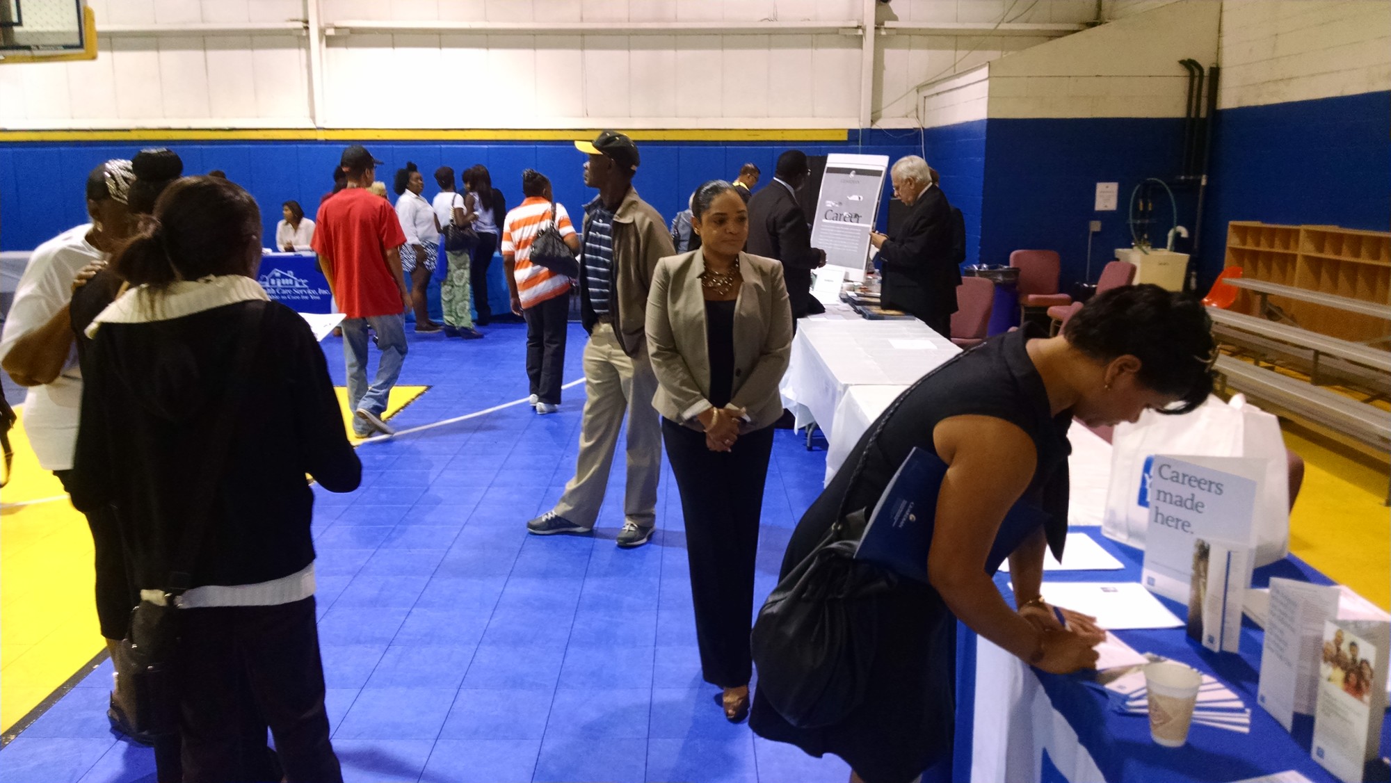 A large number of companies, offering a wide variety of jobs, were represented at the fair.