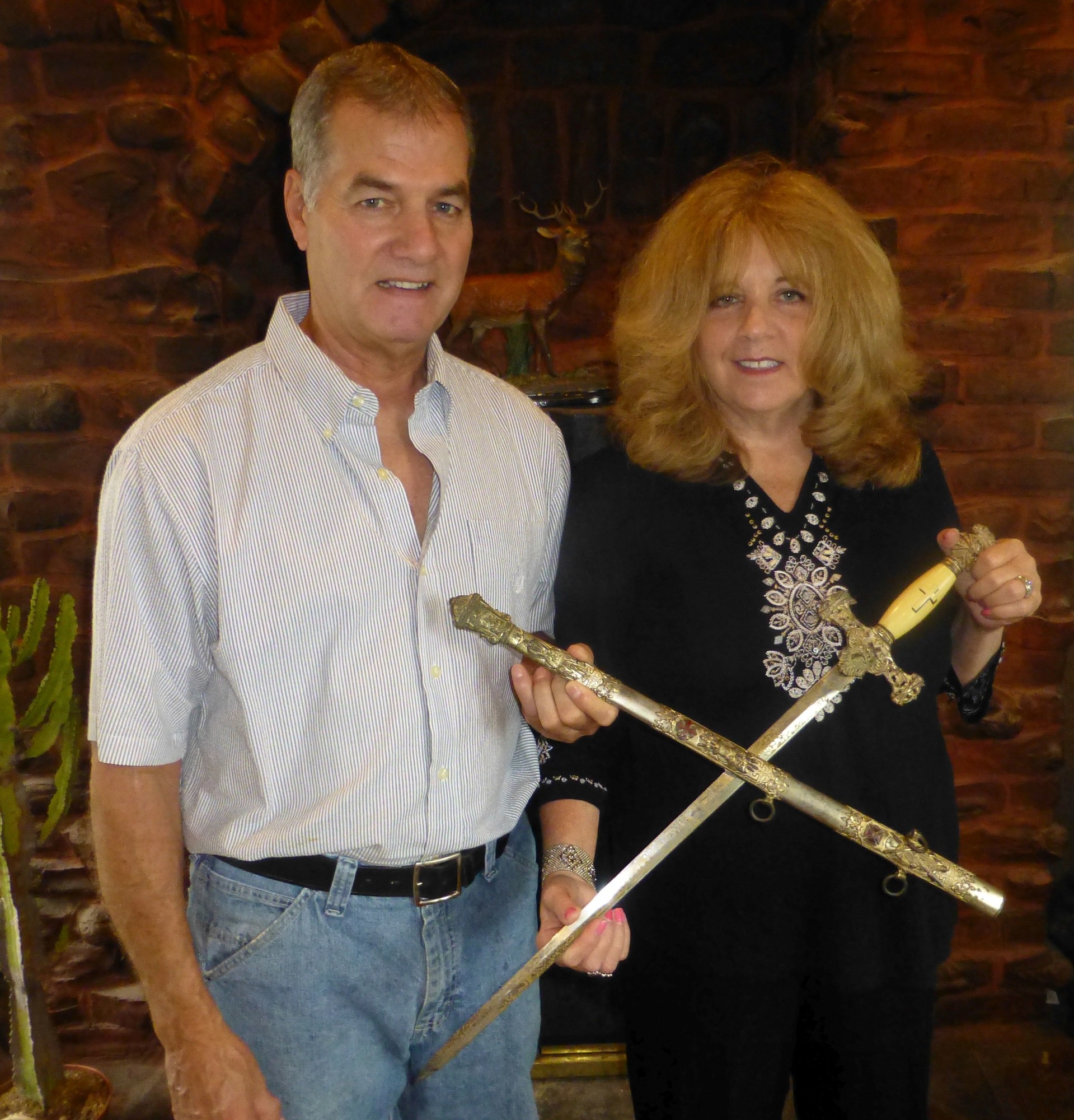 Alan  Arias and and his wife, Joyce, found Harry Thridgould’s sword when they were moving.