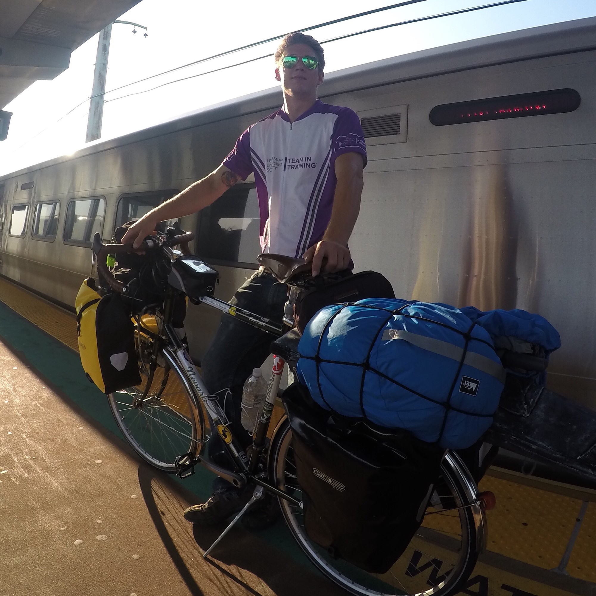 A.J. Borowski, 25, of Bellmore, began his journey across America by traveling to Virginia on Aug. 30. Once he arrived, he started his ride on U.S. Bicycle Route 76.