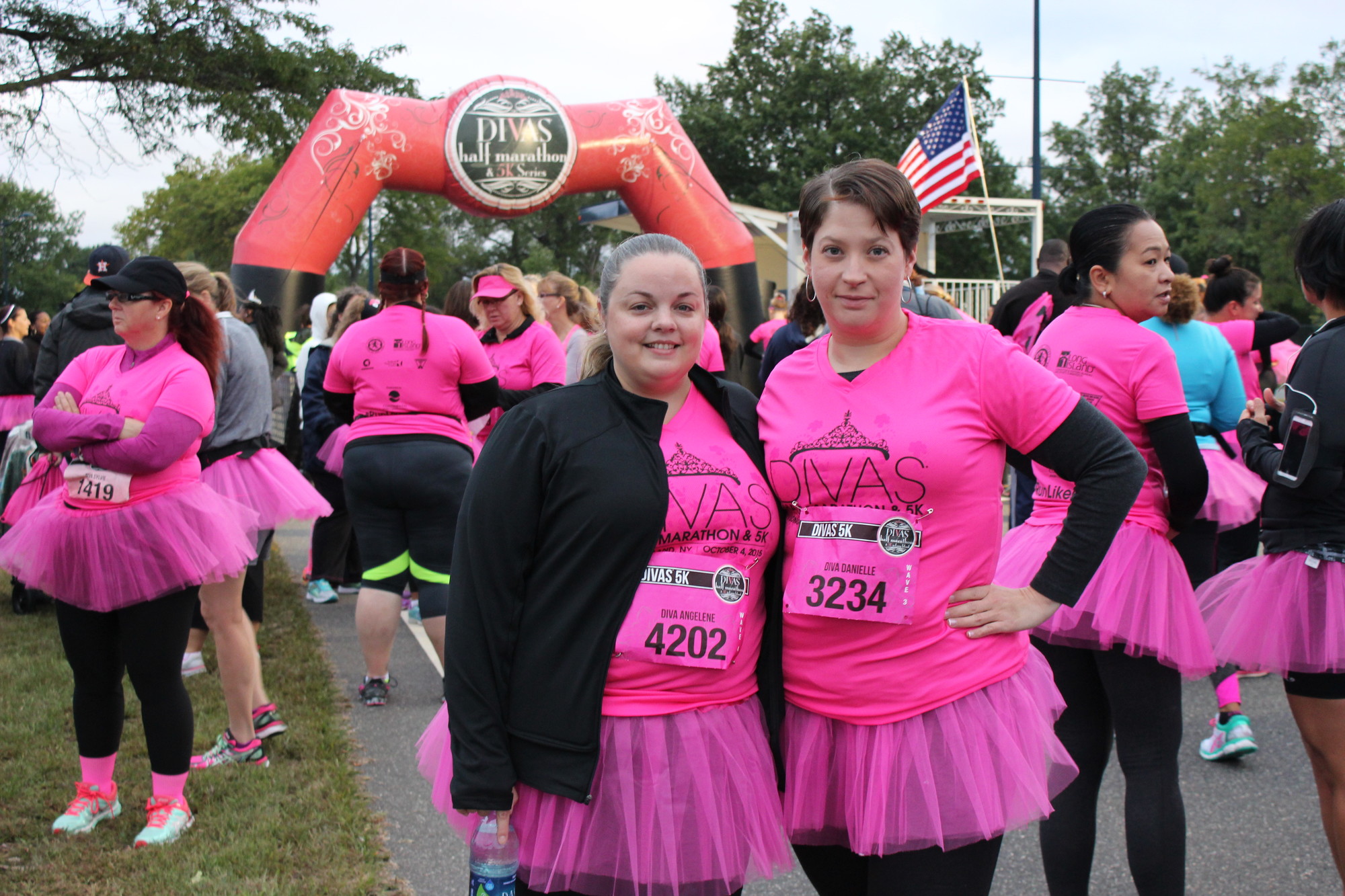 Coworkers Angelene and Danielle participated in the run.