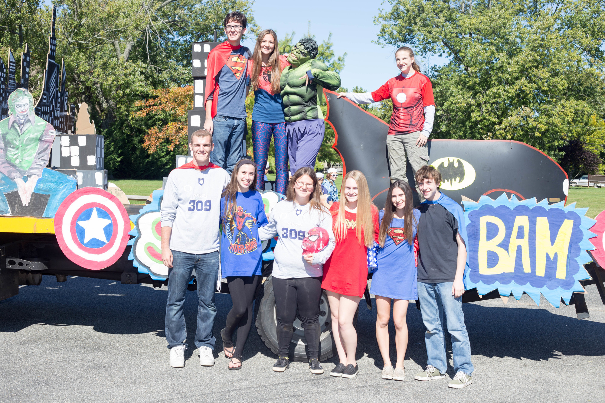 The Super Seniors had a heroic showing at their last homecoming parade.