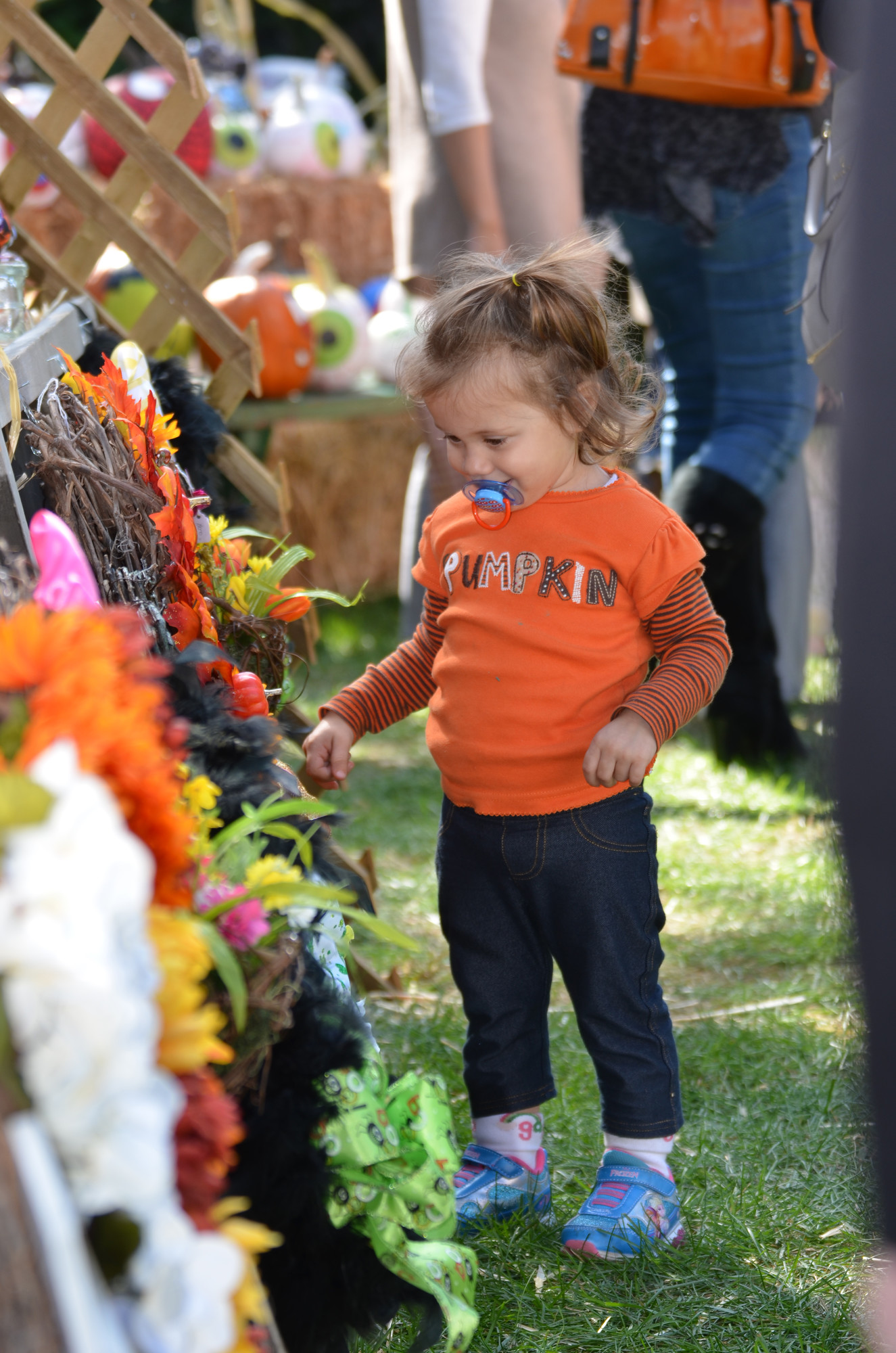 Demi Ioannou, 20 months old, was excited to look at everything at the Garden Potpourri.