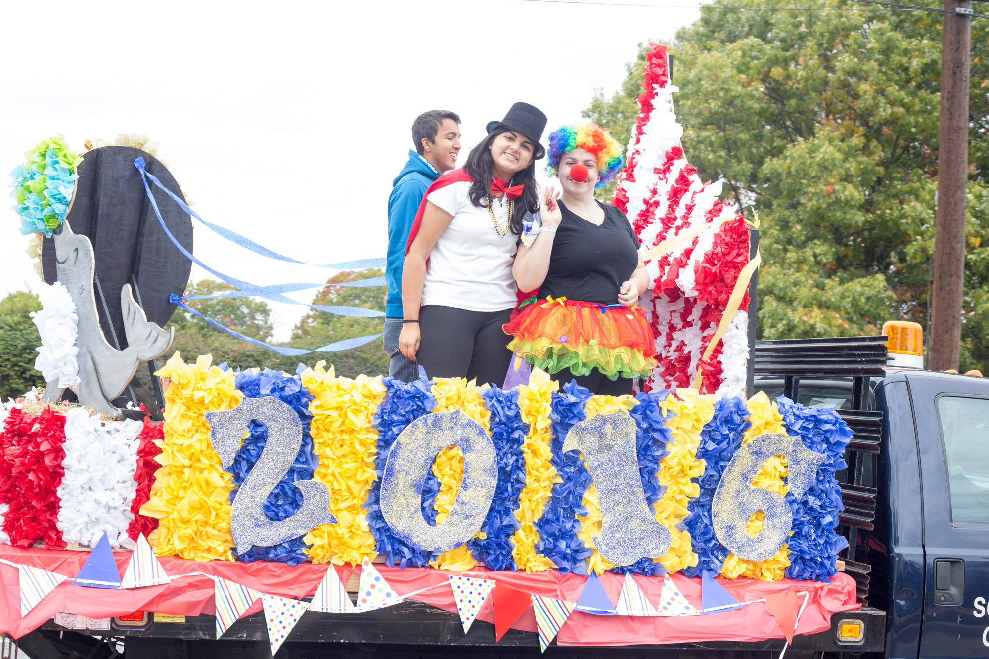 Seniors decorated their class float to look like a circus, in order to fit with the students’ tourist attraction theme.