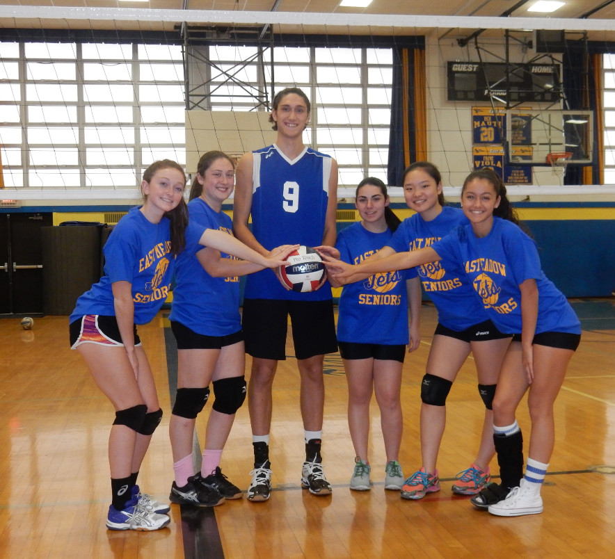 Seniors Laura Tynan, far left, Rachel Polansky, Nick O’Malley, Gabby Heim, Lily Lin and Kaela Vorras were the   driving force behind this Friday’s one-of-a-kind fundraiser.