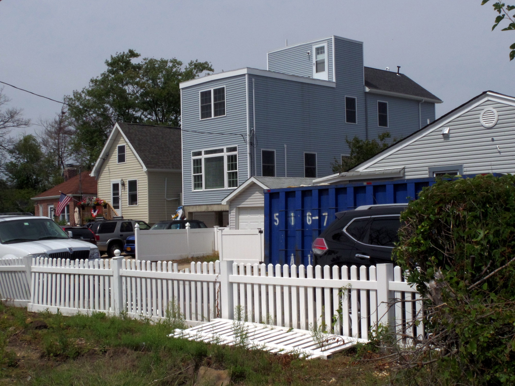 Some homeowners  in Bay Park were able to rebuilt and raise their homes.